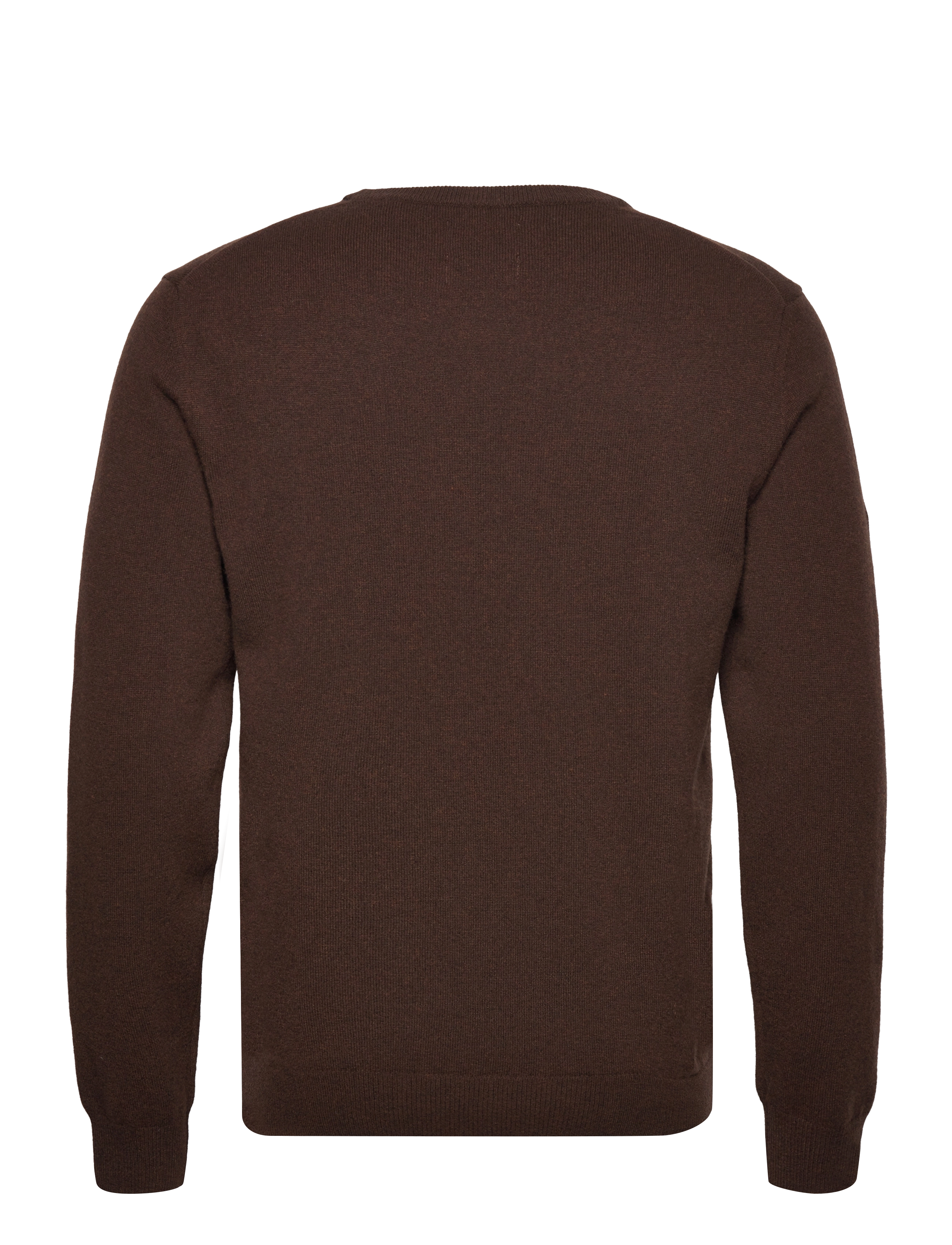 Gant - SUPERFINE LAMBSWOOL C-NECK - trøjer - dk brown melange - 1
