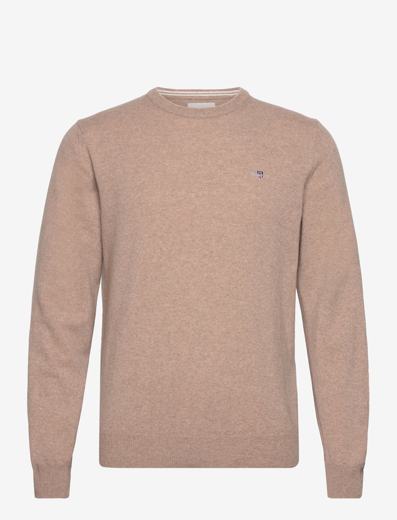 GANT - SUPERFINE LAMBSWOOL C-NECK - rundhals - dk. sand melange - 1