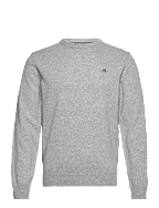 Maglione Uomo GANT In Lana D'Agnello Superfine - Girocollo Regular Fit - Grigio