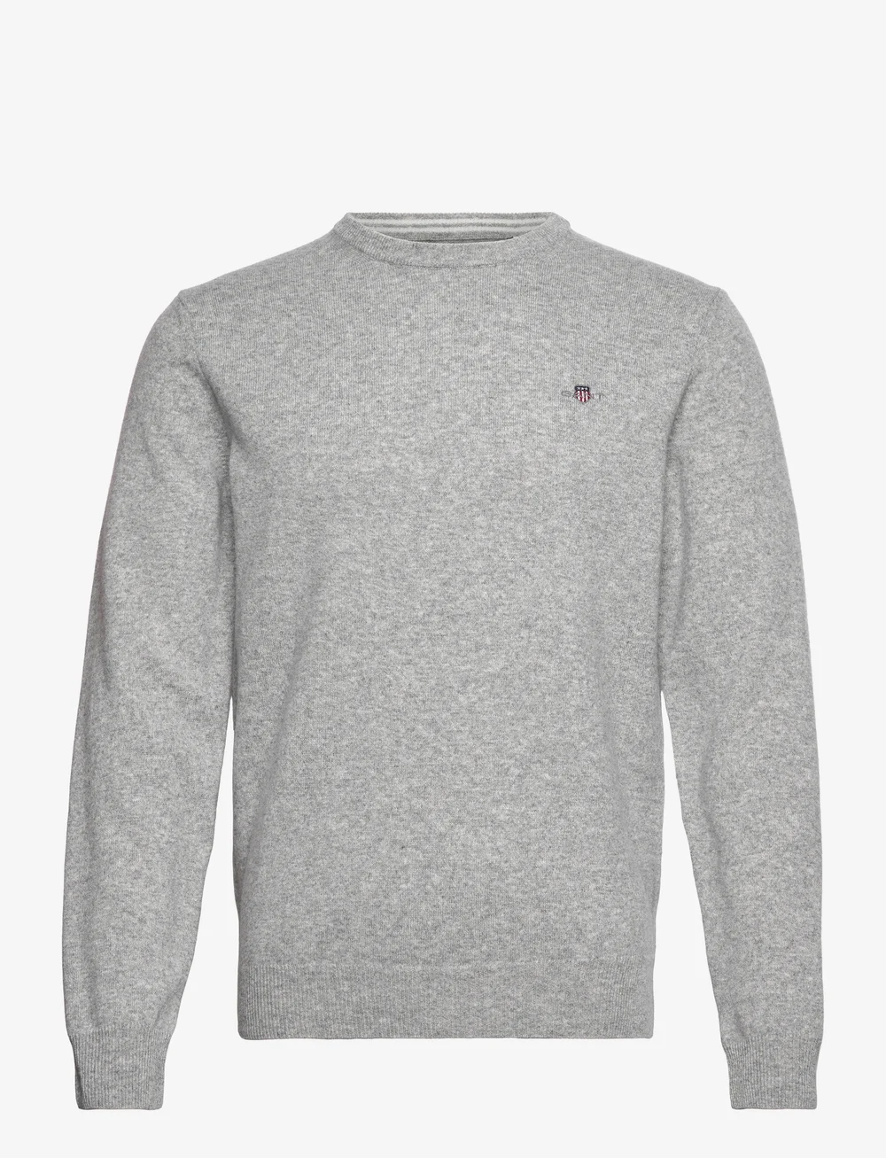 GANT - SUPERFINE LAMBSWOOL C-NECK - round necks - grey melange - 1
