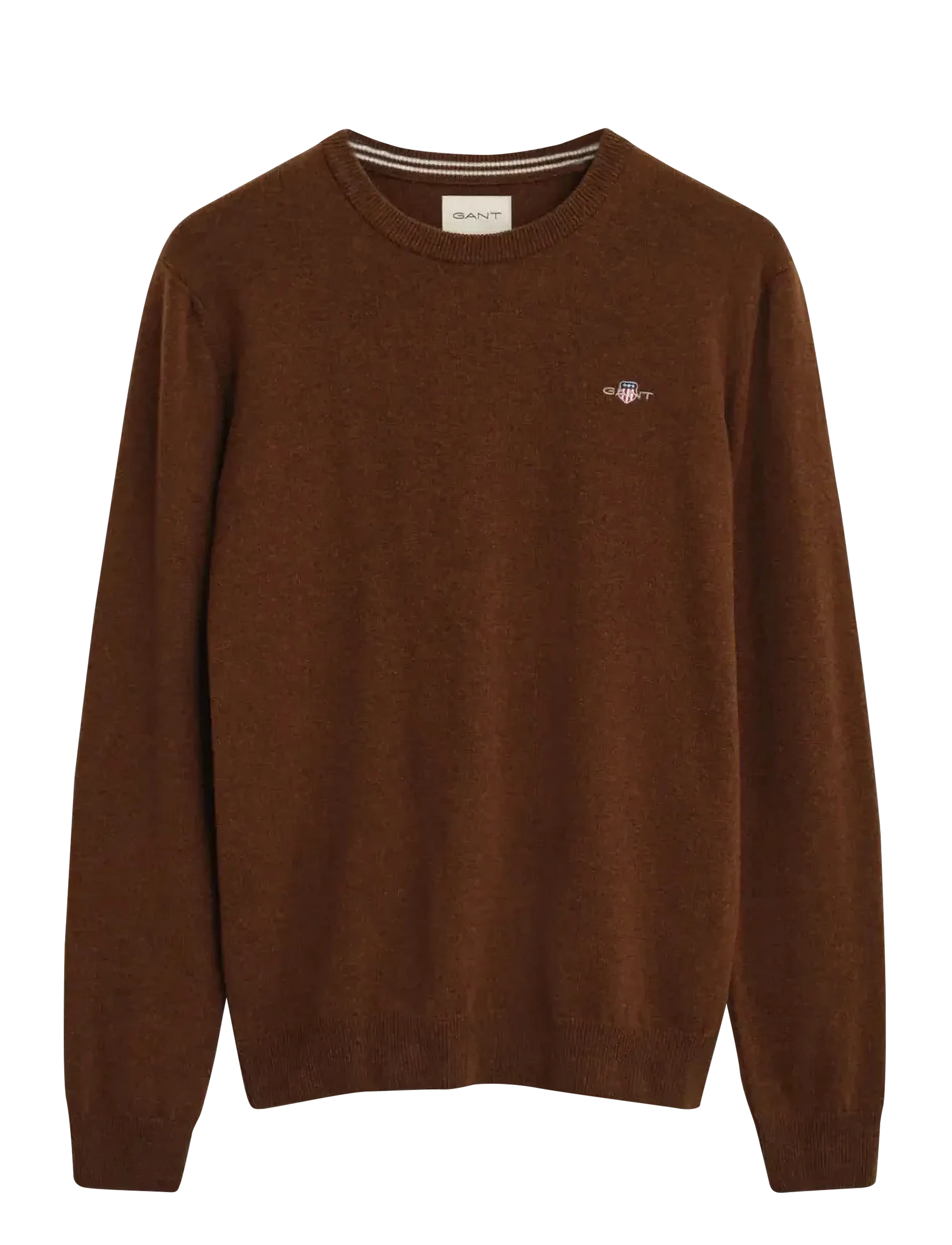 Gant SUPERFINE LAMBSWOOL C-NECK - Kleidung - MAHOGANY BROWN / brown