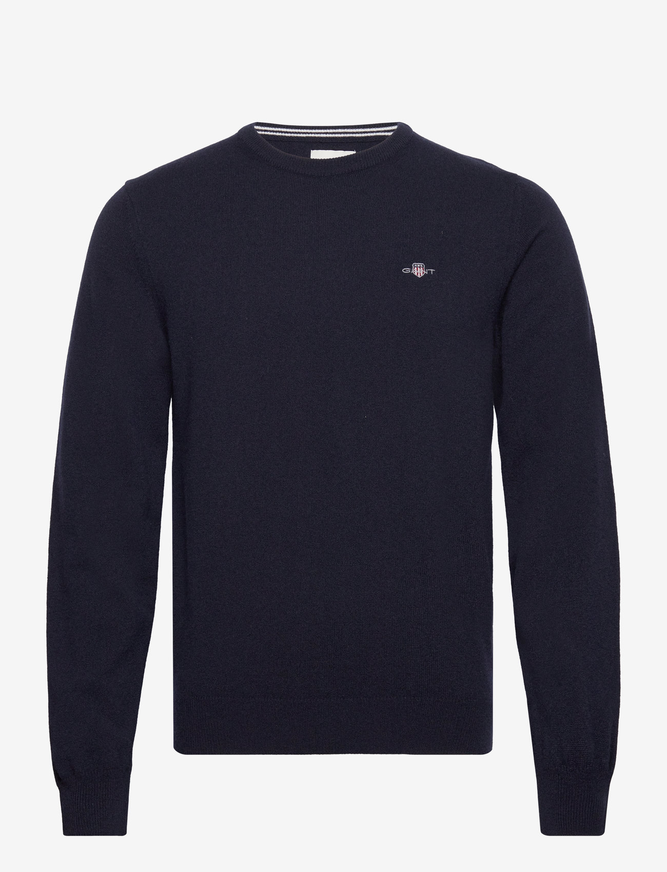 GANT - SUPERFINE LAMBSWOOL C-NECK - okrągły dekolt - marine - 1
