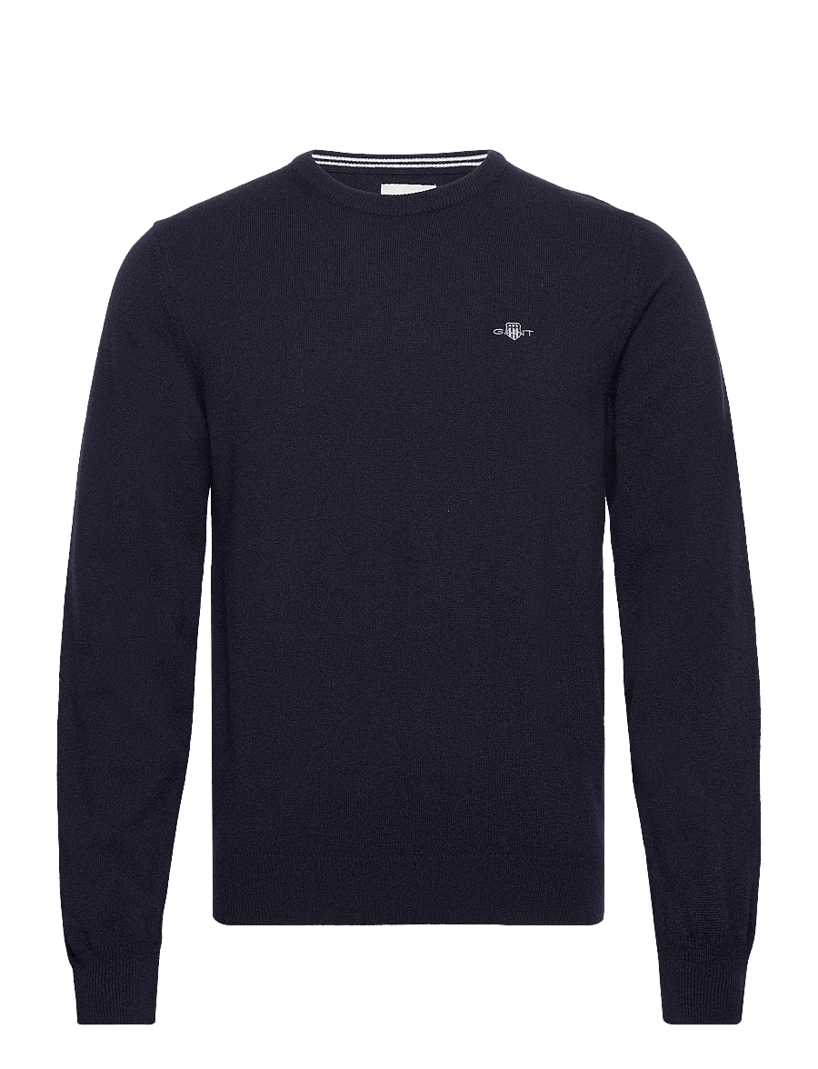Gant - SUPERFINE LAMBSWOOL C-NECK - pyöreäaukkoiset - marine - 1