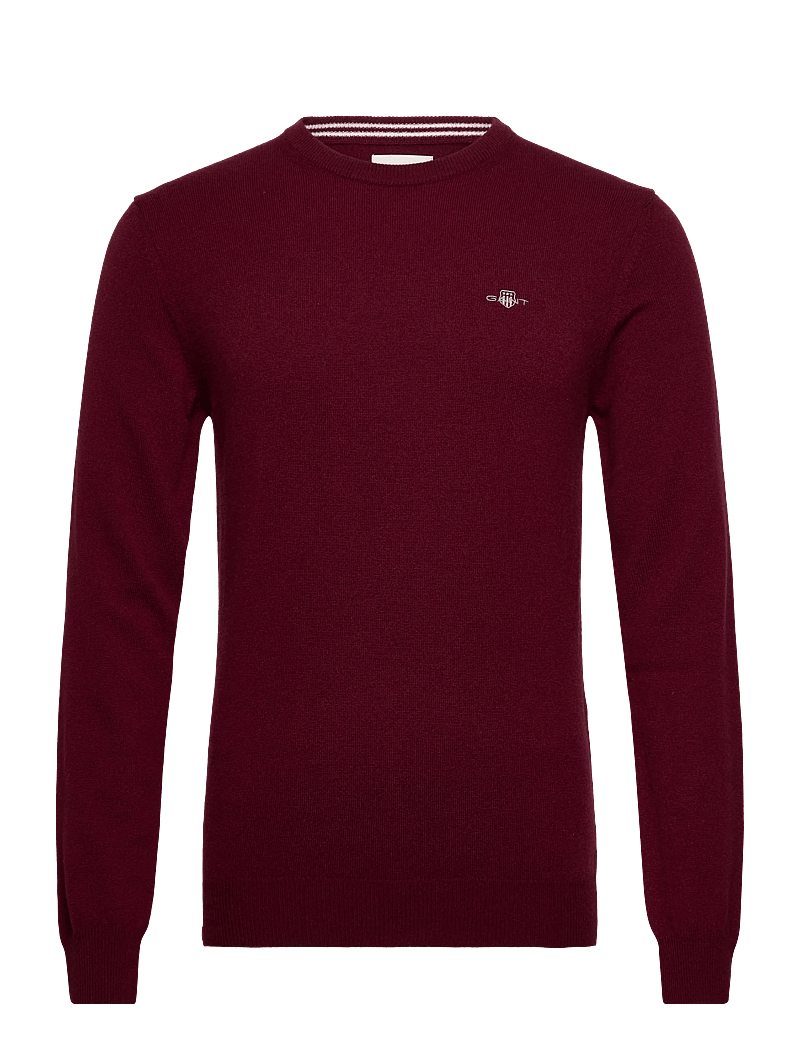 GANT - SUPERFINE LAMBSWOOL C-NECK - round necks - plumped red - 1