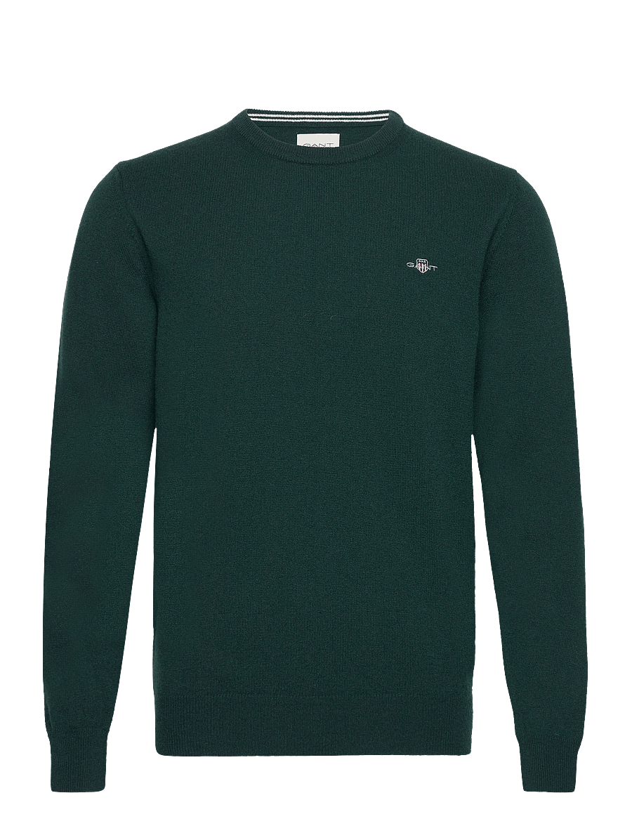 Gant - SUPERFINE LAMBSWOOL C-NECK - rundhals - tartan green - 1