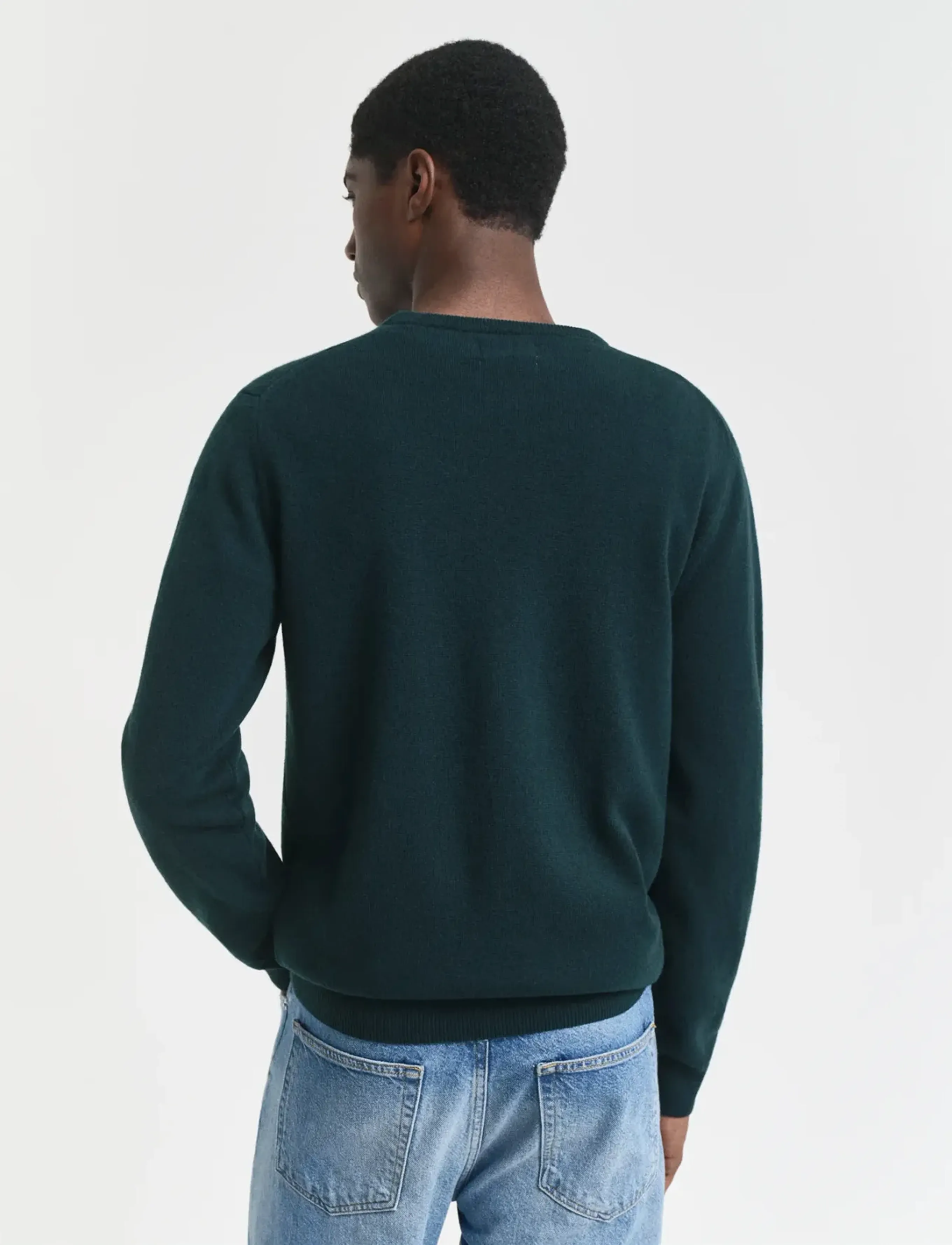 Gant - SUPERFINE LAMBSWOOL C-NECK - rundhals - tartan green - 3