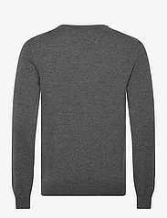 GANT - SUPERFINE LAMBSWOOL V-NECK - knitted v-necks - charcoal melange - 1