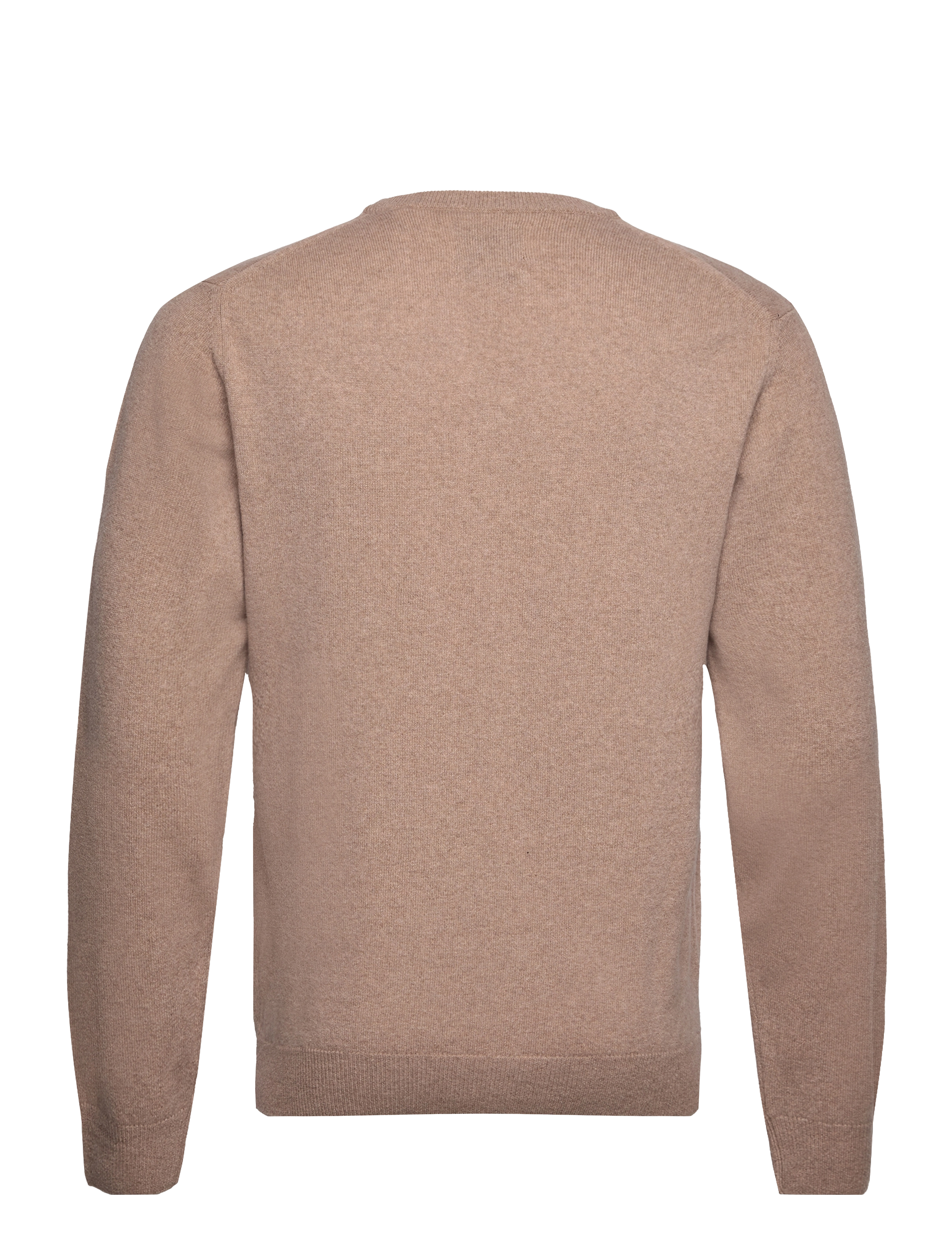 Gant - SUPERFINE LAMBSWOOL V-NECK - trøjer - dk. sand melange - 2