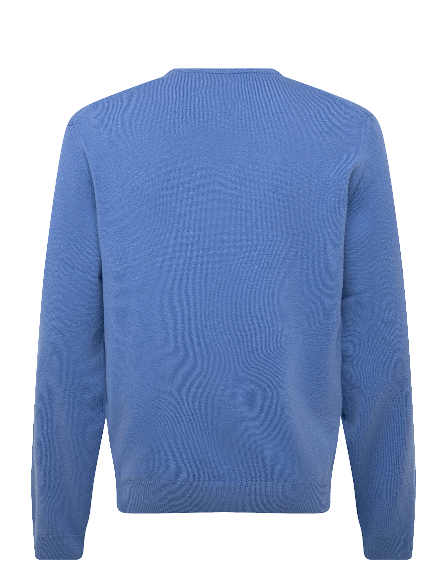 Gant - SUPERFINE LAMBSWOOL V-NECK - v-ausschnitt - perfect blue - 1