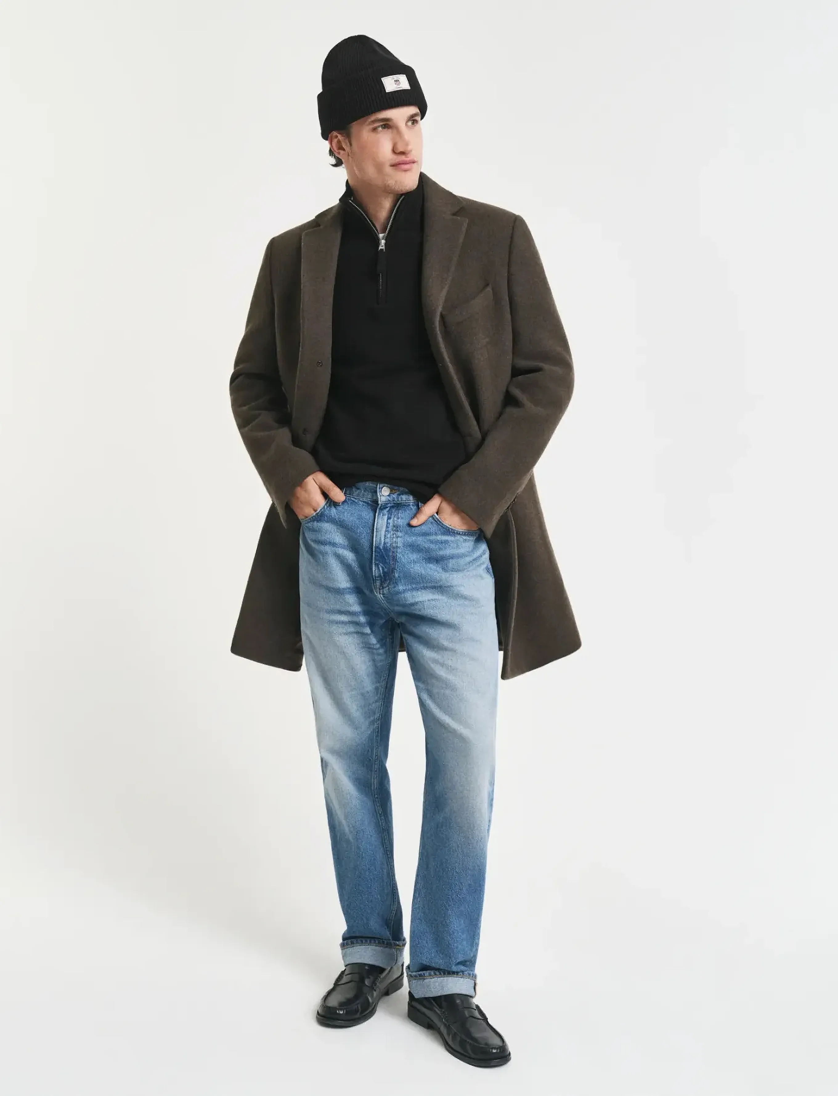 Gant - SUPERFINE LAMBSWOOL HALF ZIP - pullover mit halbem reißverschluss - black - 5