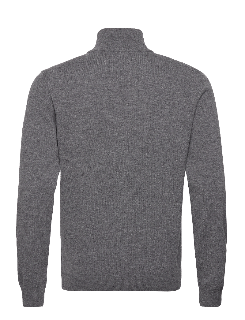 GANT - SUPERFINE LAMBSWOOL HALF ZIP - pulls demi-zippés - charcoal melange - 2