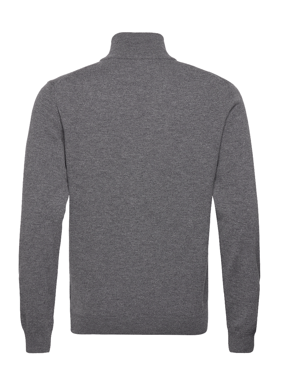 Gant - SUPERFINE LAMBSWOOL HALF ZIP - pullover mit halbem reißverschluss - charcoal melange - 2