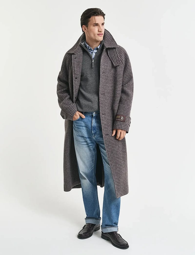 GANT - SUPERFINE LAMBSWOOL HALF ZIP - pulls demi-zippés - charcoal melange - 5