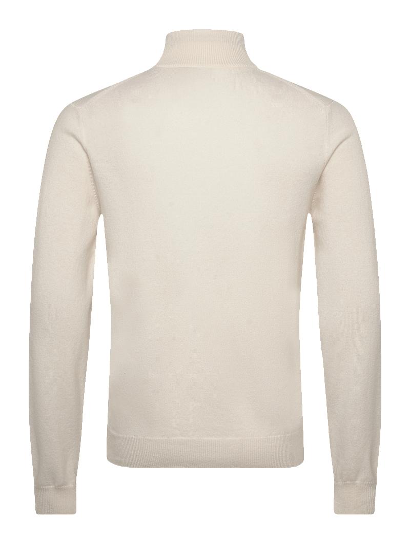 GANT - SUPERFINE LAMBSWOOL HALF ZIP - half zip jumpers - cream - 2