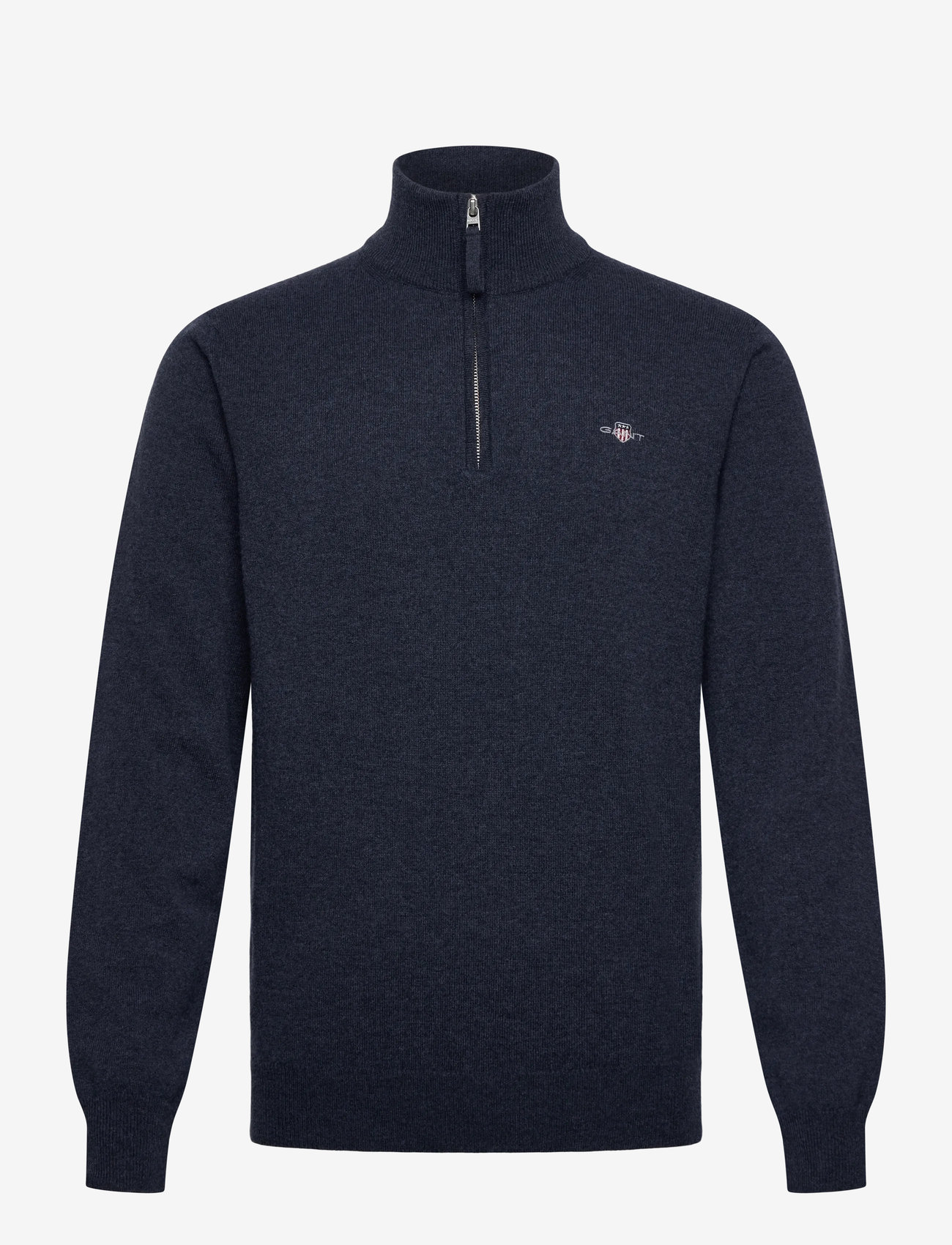 GANT - SUPERFINE LAMBSWOOL HALF ZIP - half zip-tröjor - dark navy melange - 1