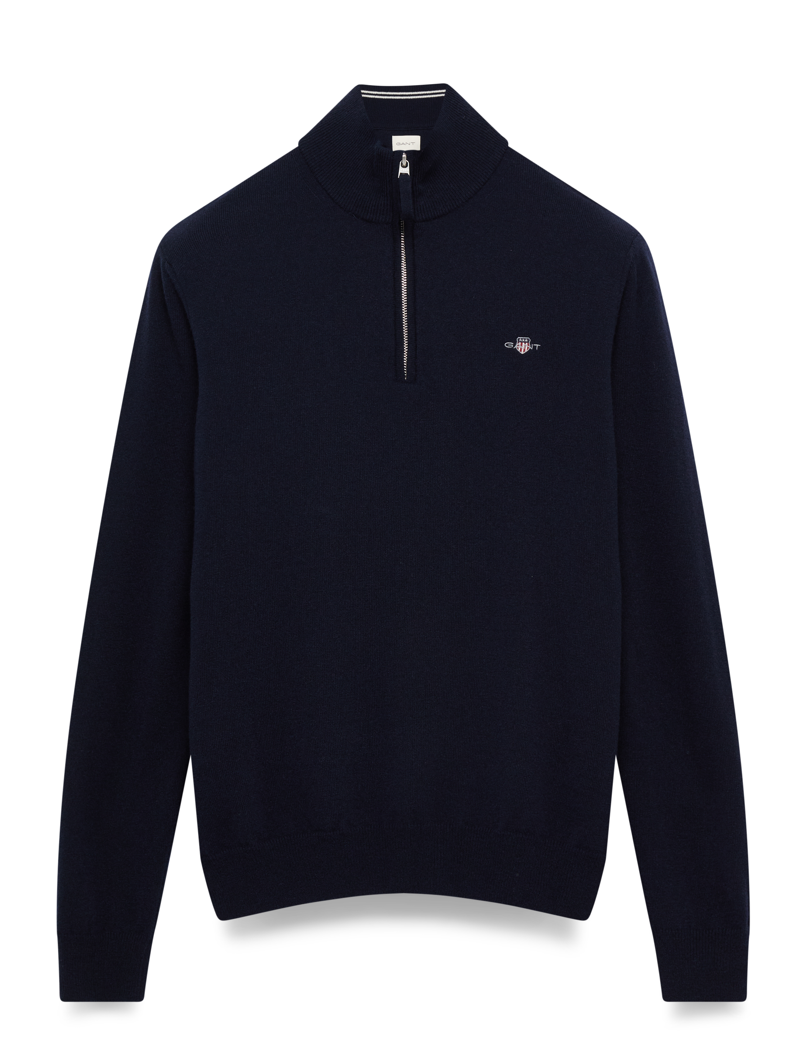 SUPERFINE LAMBSWOOL HALF ZIP - MARINE