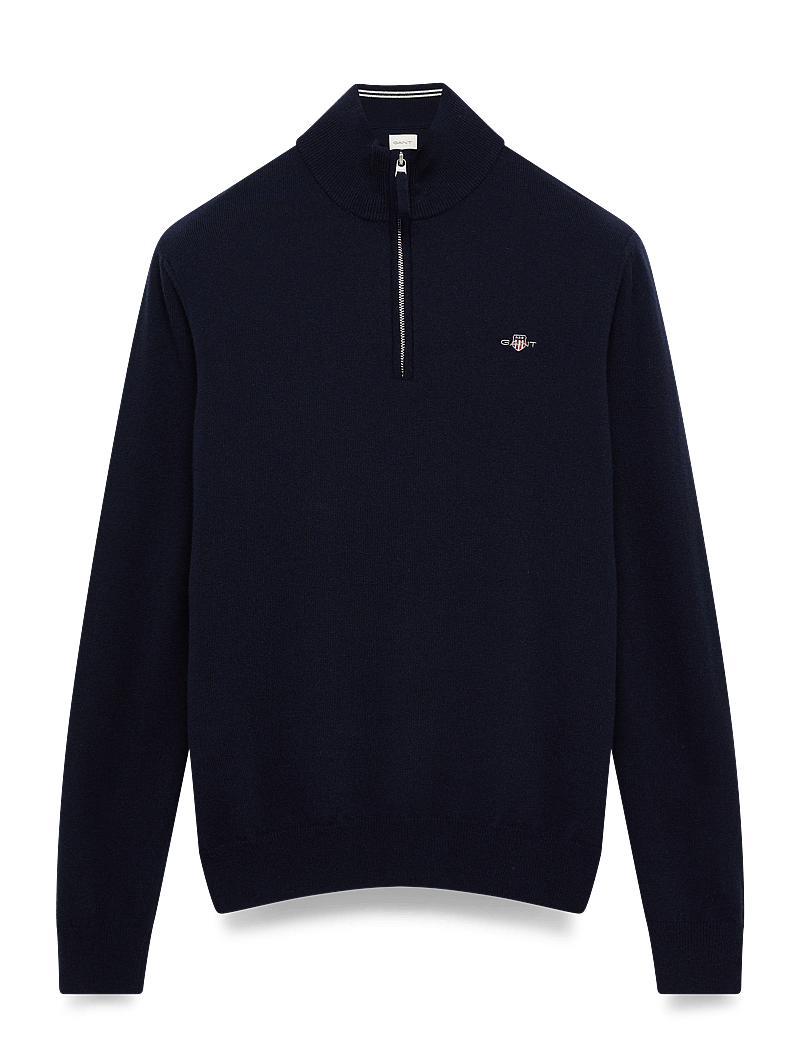 Gant - SUPERFINE LAMBSWOOL HALF ZIP - pulls demi-zippés - marine - 2