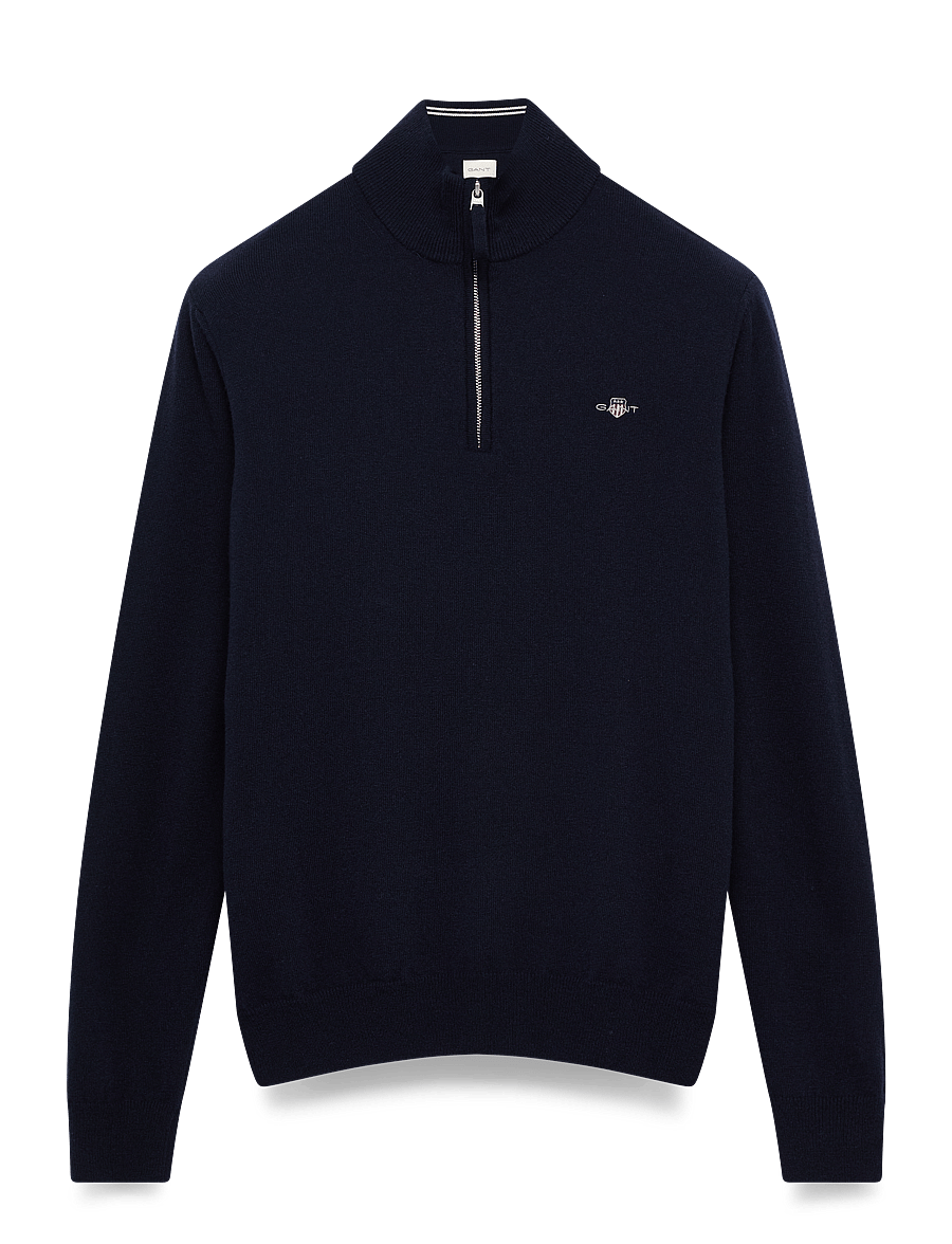 Gant - SUPERFINE LAMBSWOOL HALF ZIP - pullover mit halbem reißverschluss - marine - 2