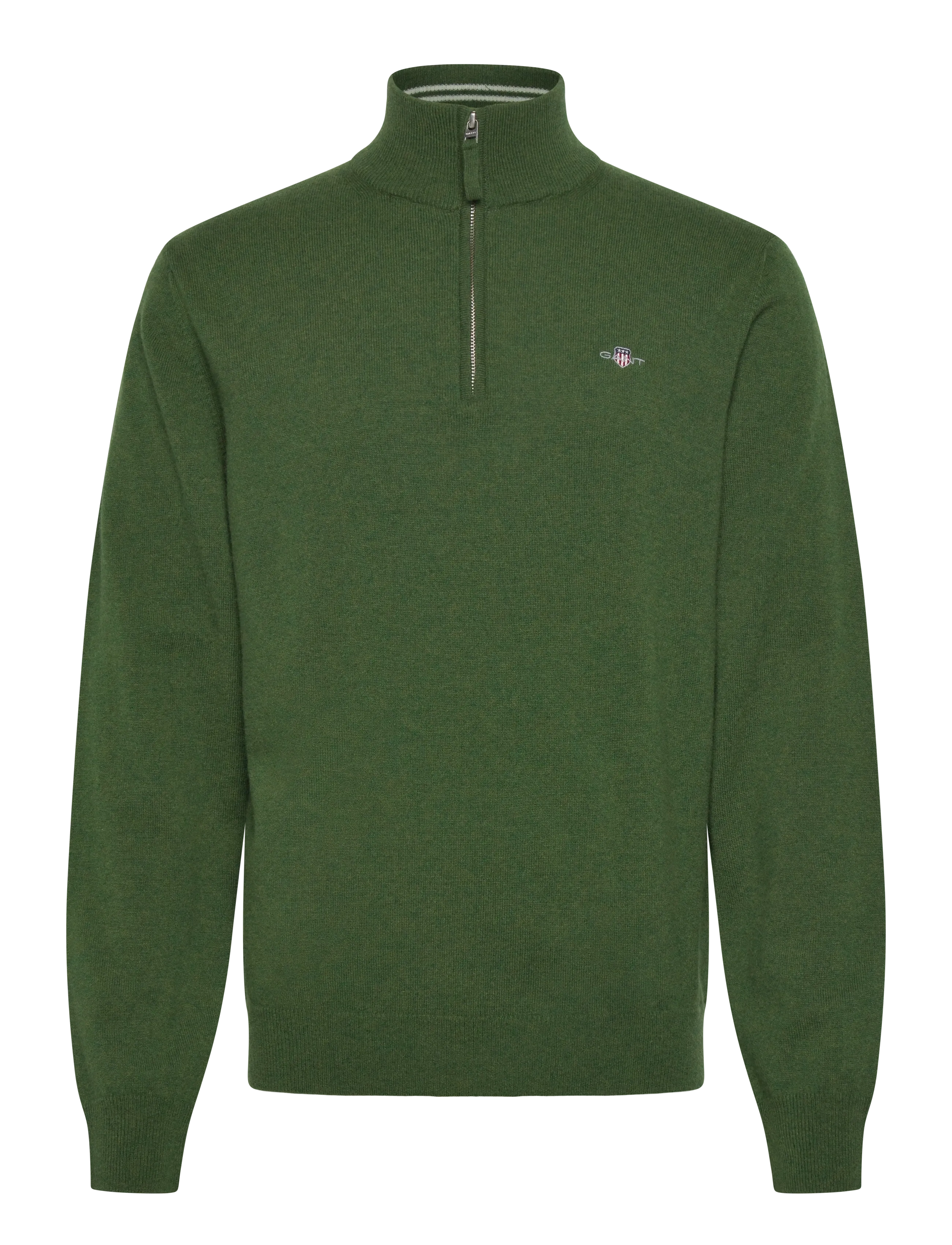 Gant SUPERFINE LAMBSWOOL HALF ZIP - Kleidung - MOSS GREEN / green
