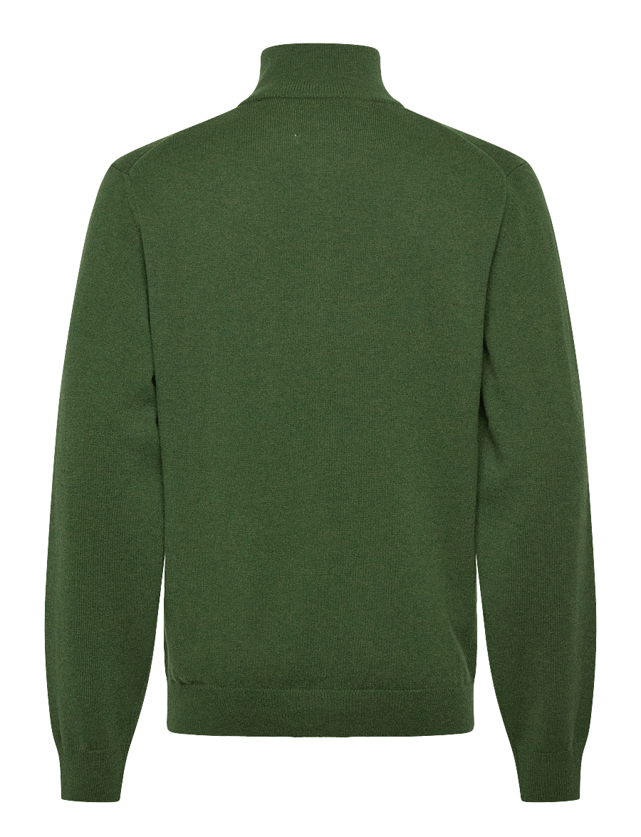 Gant - SUPERFINE LAMBSWOOL HALF ZIP - pullover mit halbem reißverschluss - moss green - 1