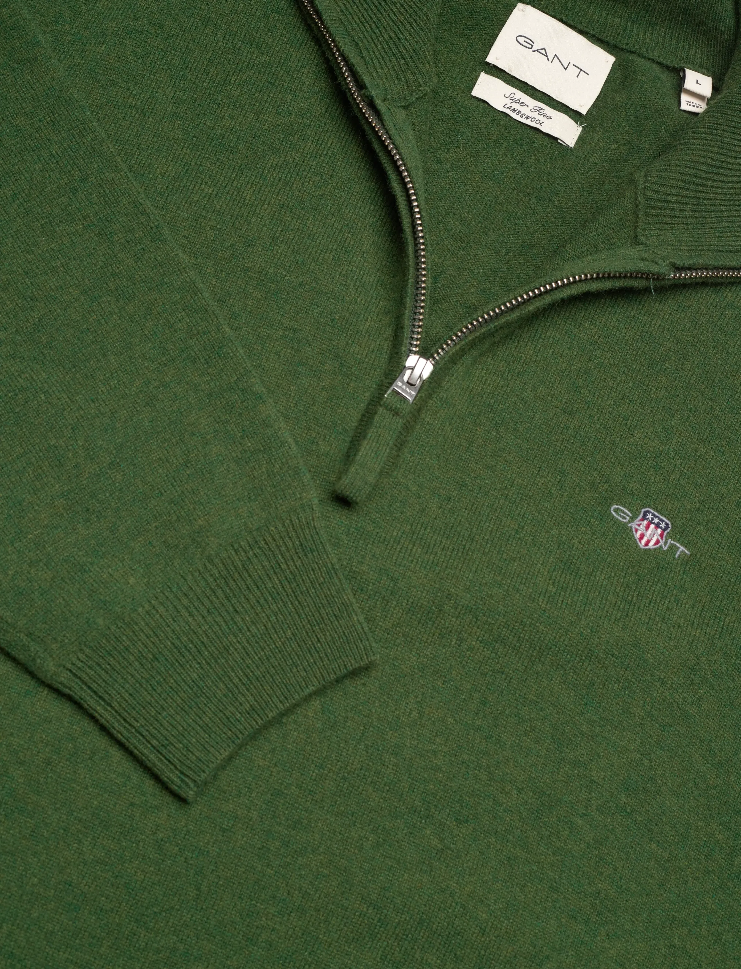 Gant - SUPERFINE LAMBSWOOL HALF ZIP - pullover mit halbem reißverschluss - moss green - 2