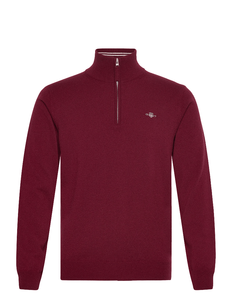 GANT - SUPERFINE LAMBSWOOL HALF ZIP - tõmblukk-kaelusega džemprid - plumped red - 1