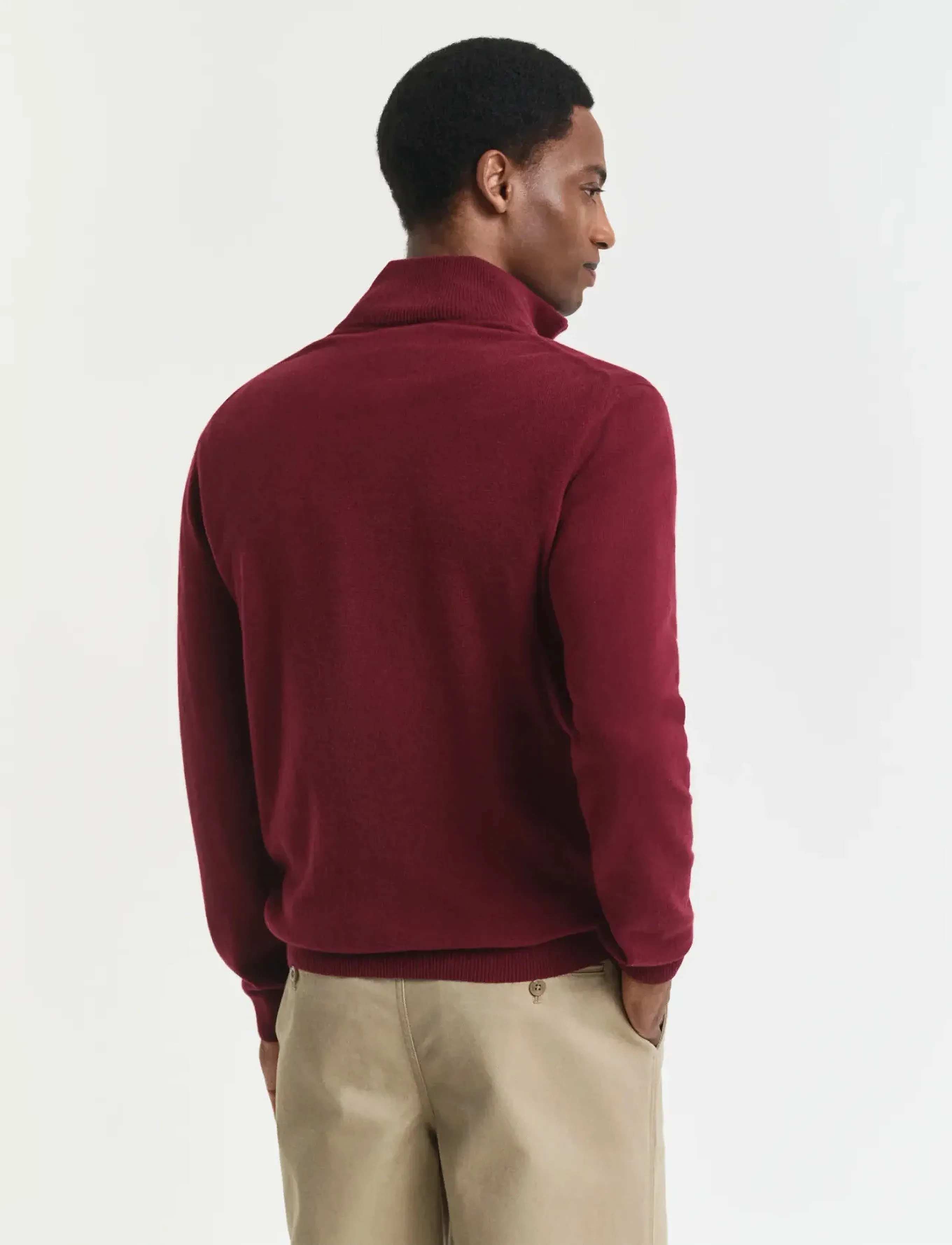 Gant - SUPERFINE LAMBSWOOL HALF ZIP - tõmblukk-kaelusega džemprid - plumped red - 3