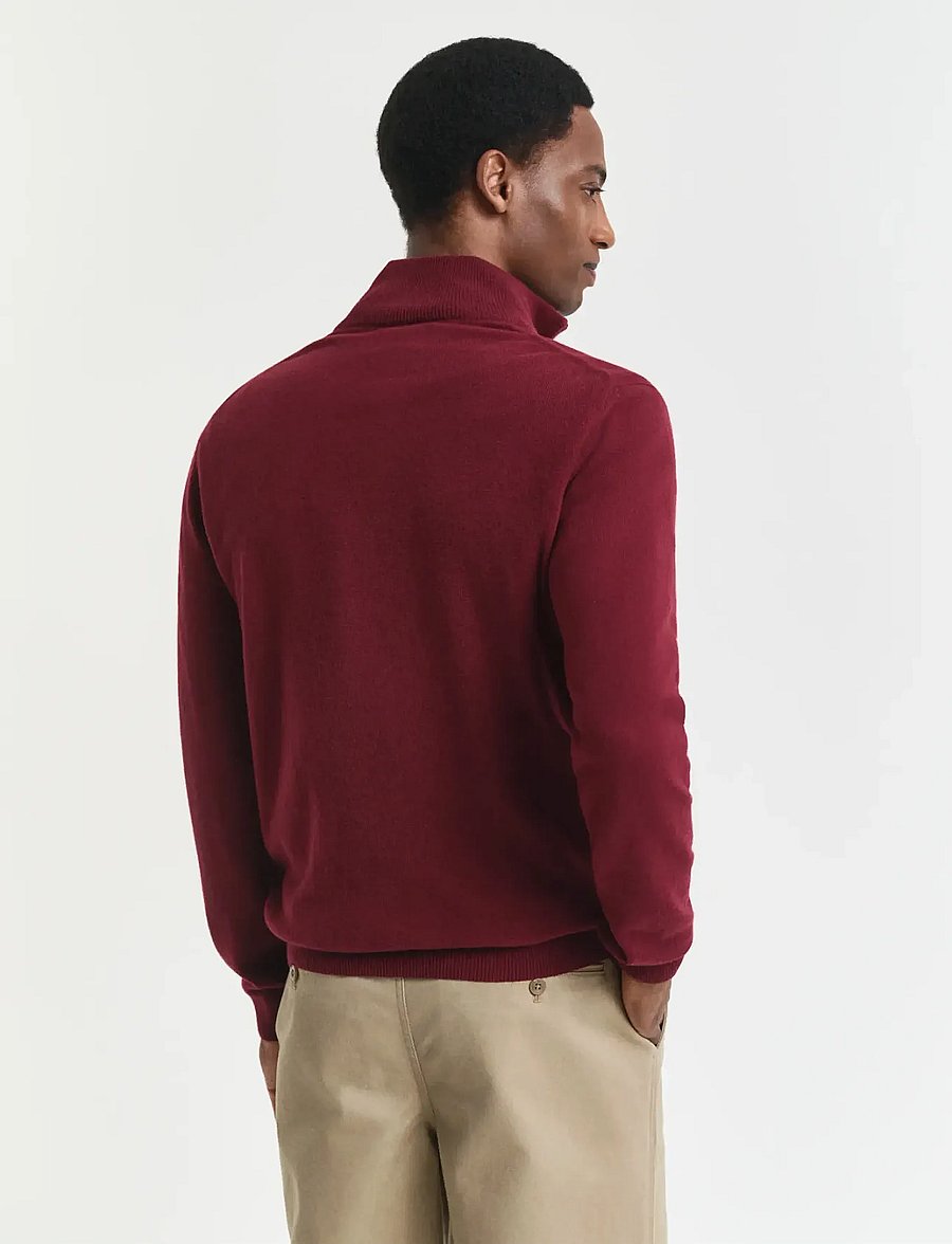 Gant - SUPERFINE LAMBSWOOL HALF ZIP - pullover mit halbem reißverschluss - plumped red - 3