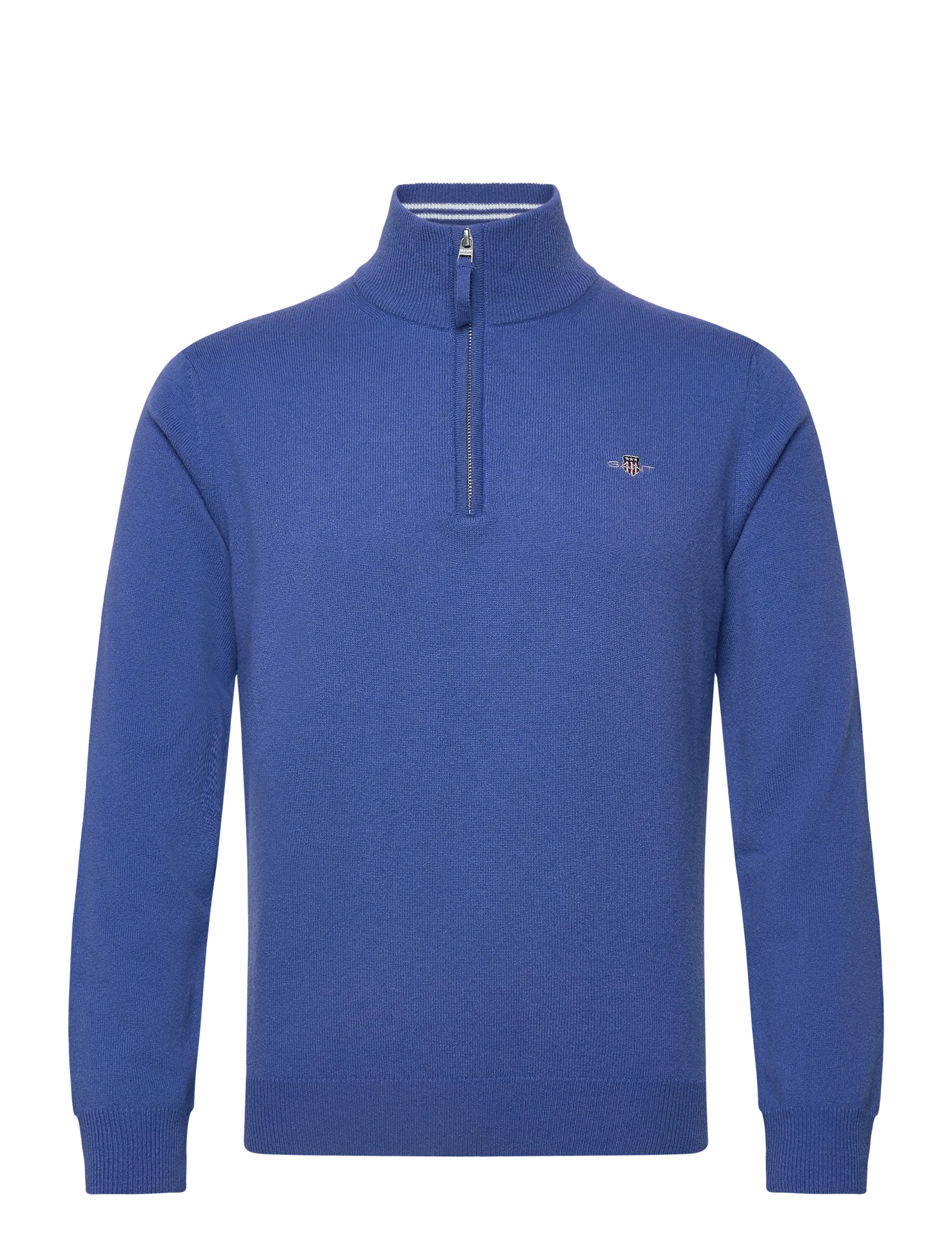 GANT SUPERFINE LAMBSWOOL HALF ZIP - Kläder - RICH BLUE / blue