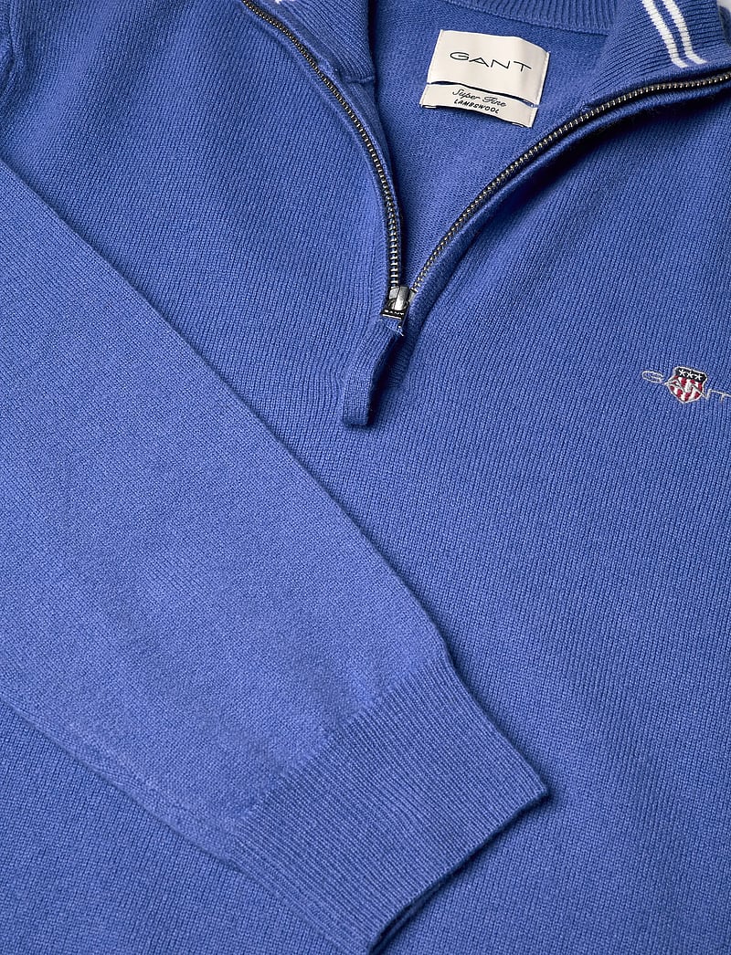 GANT - SUPERFINE LAMBSWOOL HALF ZIP - tõmblukk-kaelusega džemprid - rich blue - 2