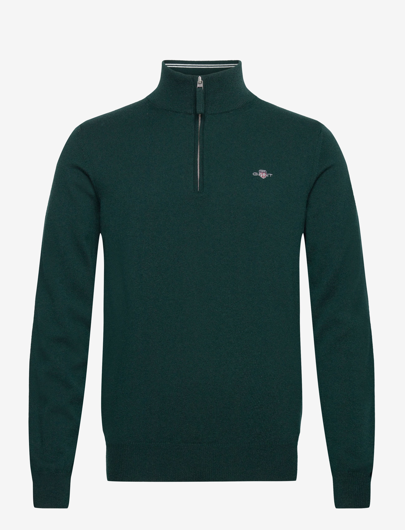 Gant - SUPERFINE LAMBSWOOL HALF ZIP - halfzip strik - tartan green - 1