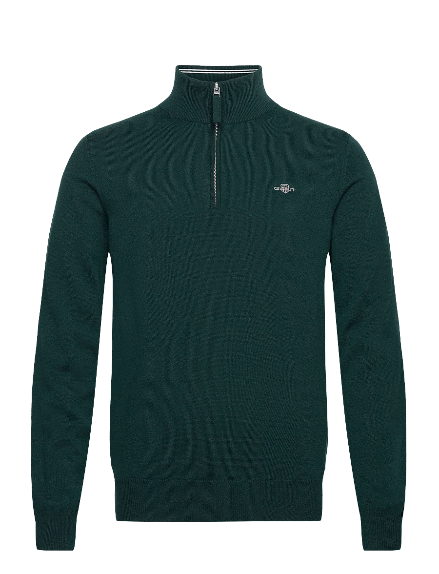 Gant - SUPERFINE LAMBSWOOL HALF ZIP - pullover mit halbem reißverschluss - tartan green - 1