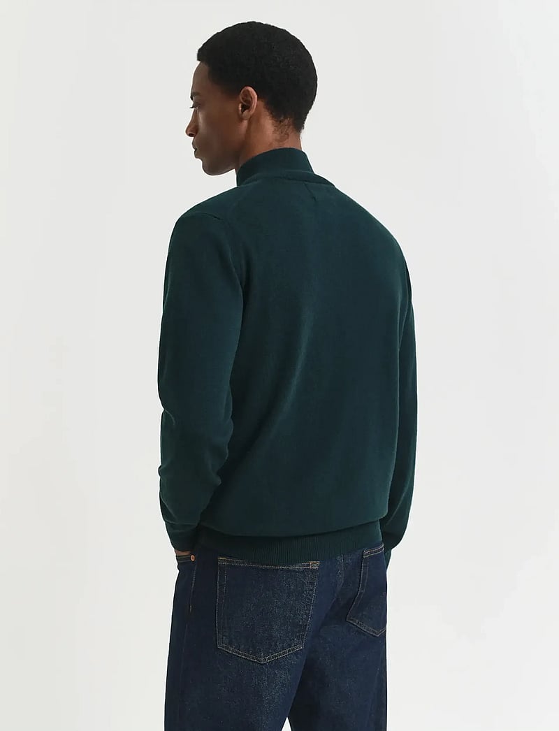 Gant - SUPERFINE LAMBSWOOL HALF ZIP - pullover mit halbem reißverschluss - tartan green - 3