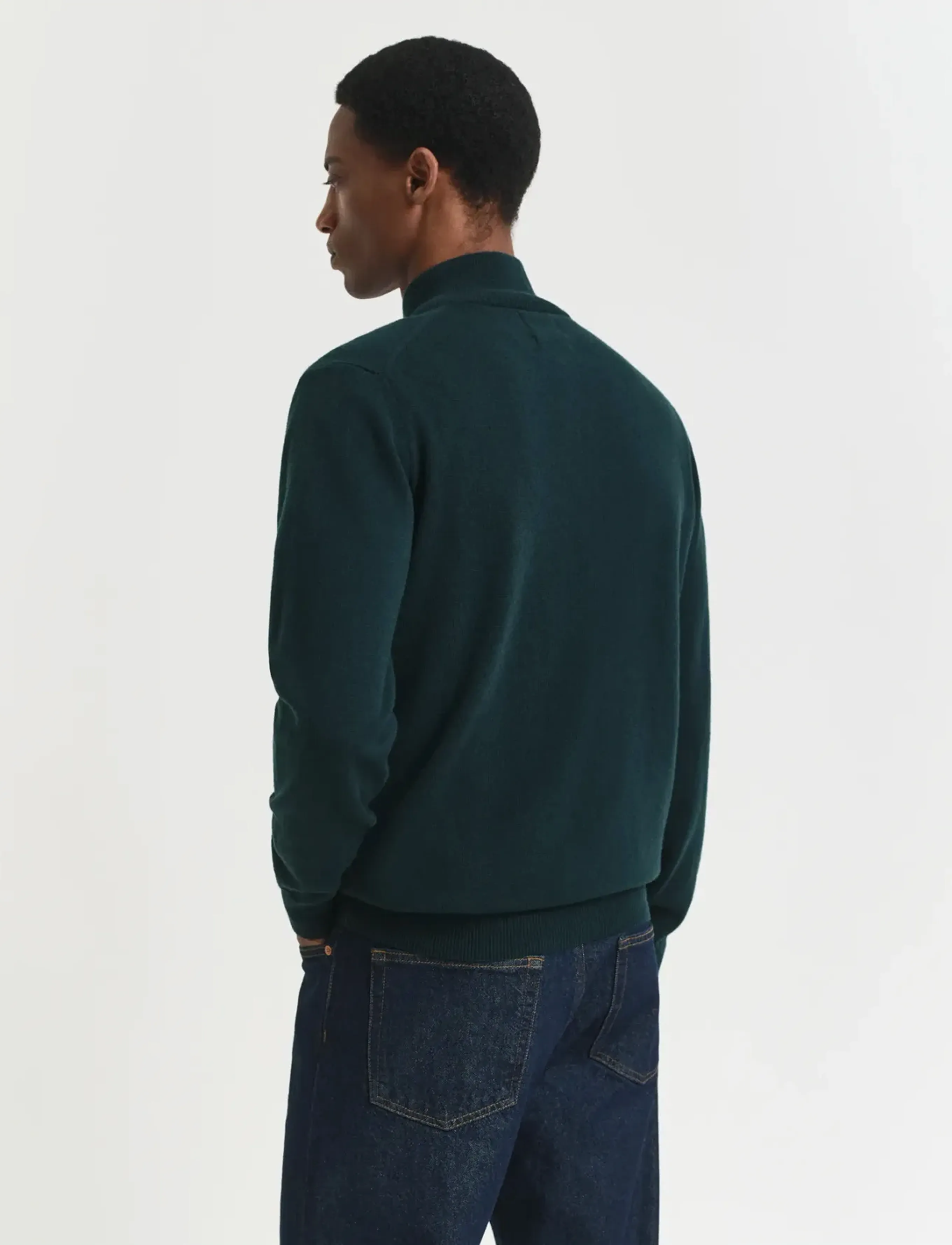 Gant - SUPERFINE LAMBSWOOL HALF ZIP - pullover mit halbem reißverschluss - tartan green - 3