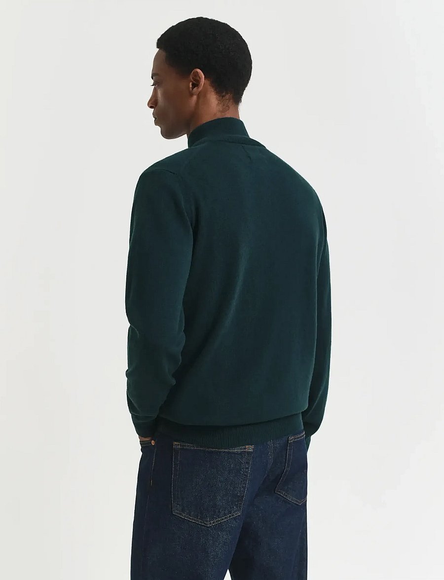 Gant - SUPERFINE LAMBSWOOL HALF ZIP - pullover mit halbem reißverschluss - tartan green - 3
