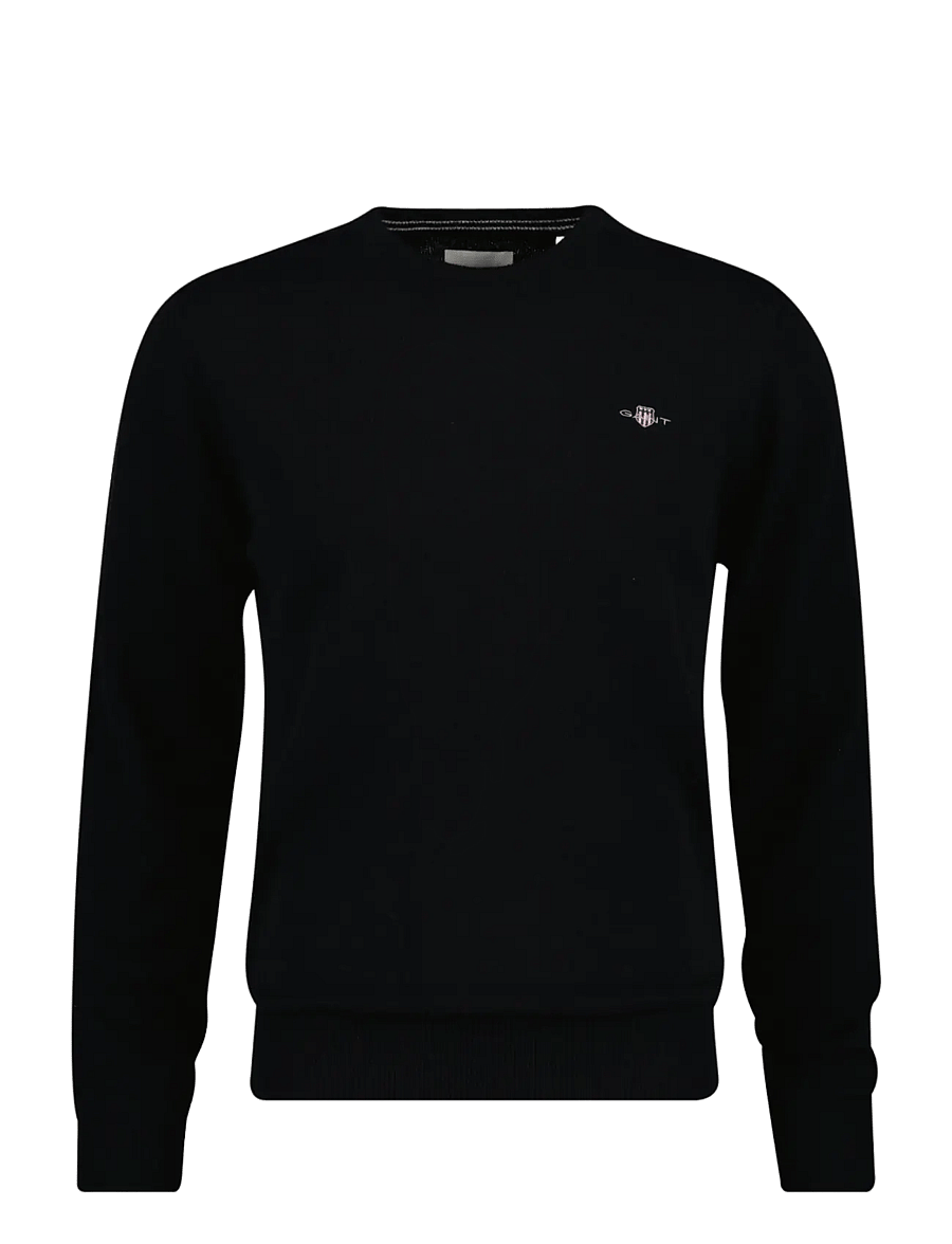 Gant - SUPERFINE LAMBSWOOL C-NECK - rundhals - black - 1
