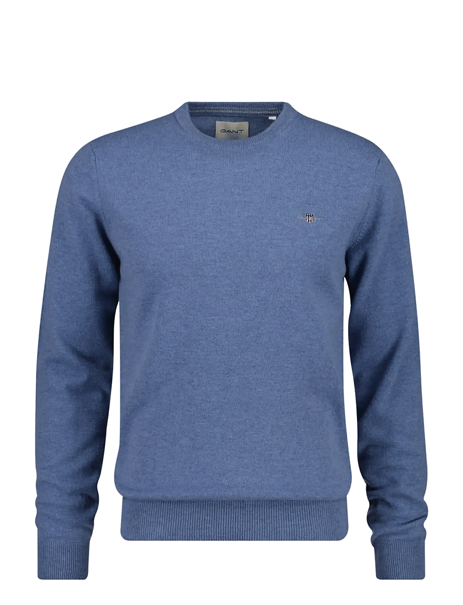 Gant - SUPERFINE LAMBSWOOL C-NECK - round necks - blue horizon - 1