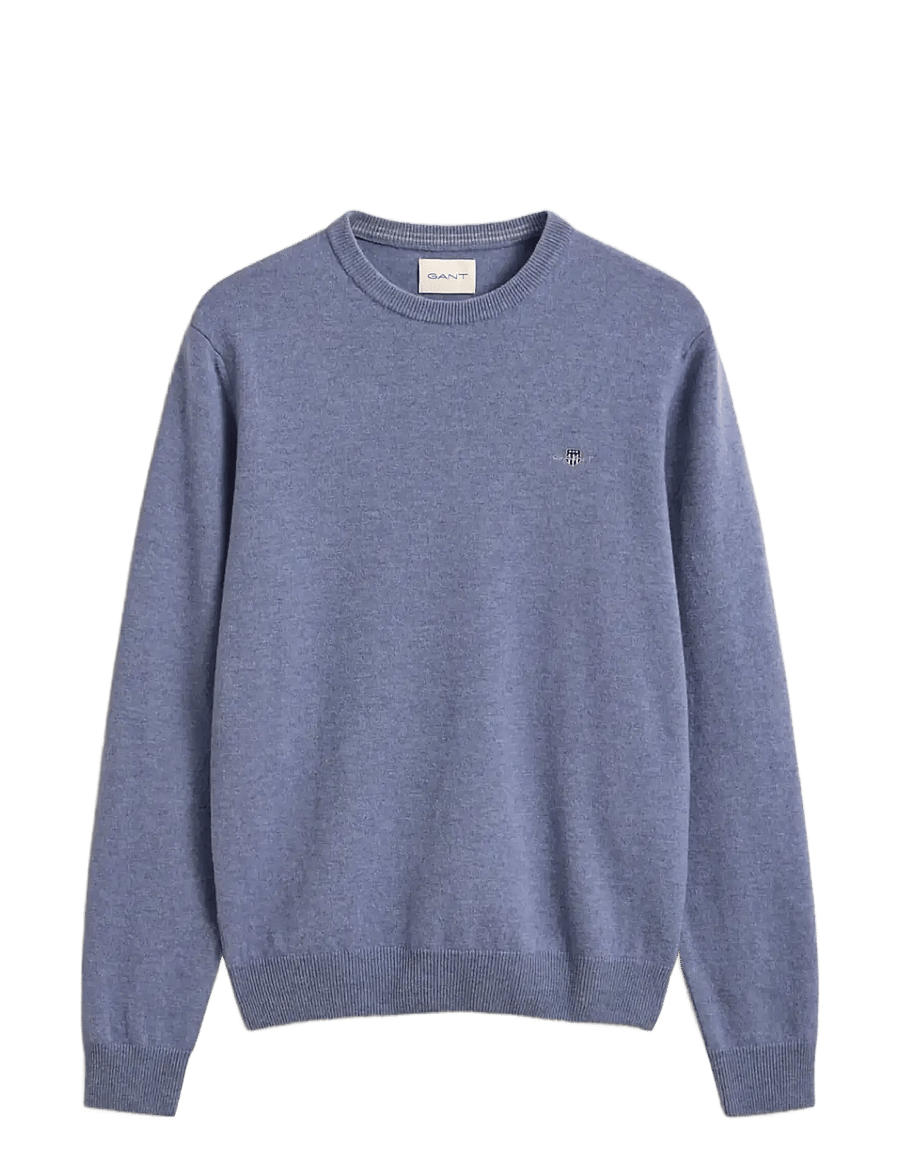 Gant - SUPERFINE LAMBSWOOL C-NECK - round necks - blue horizon - 1