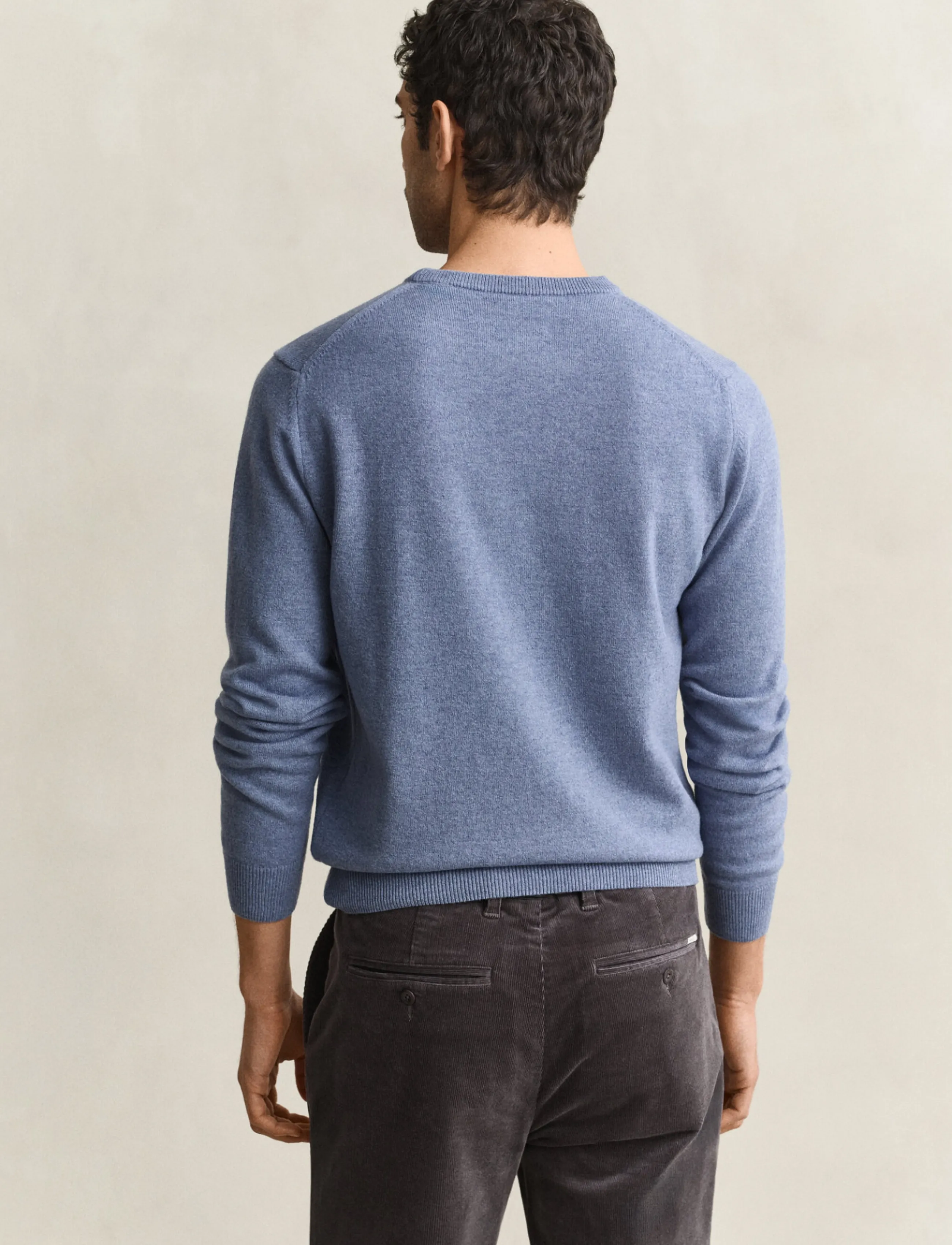 Gant - SUPERFINE LAMBSWOOL C-NECK - round necks - blue horizon - 2