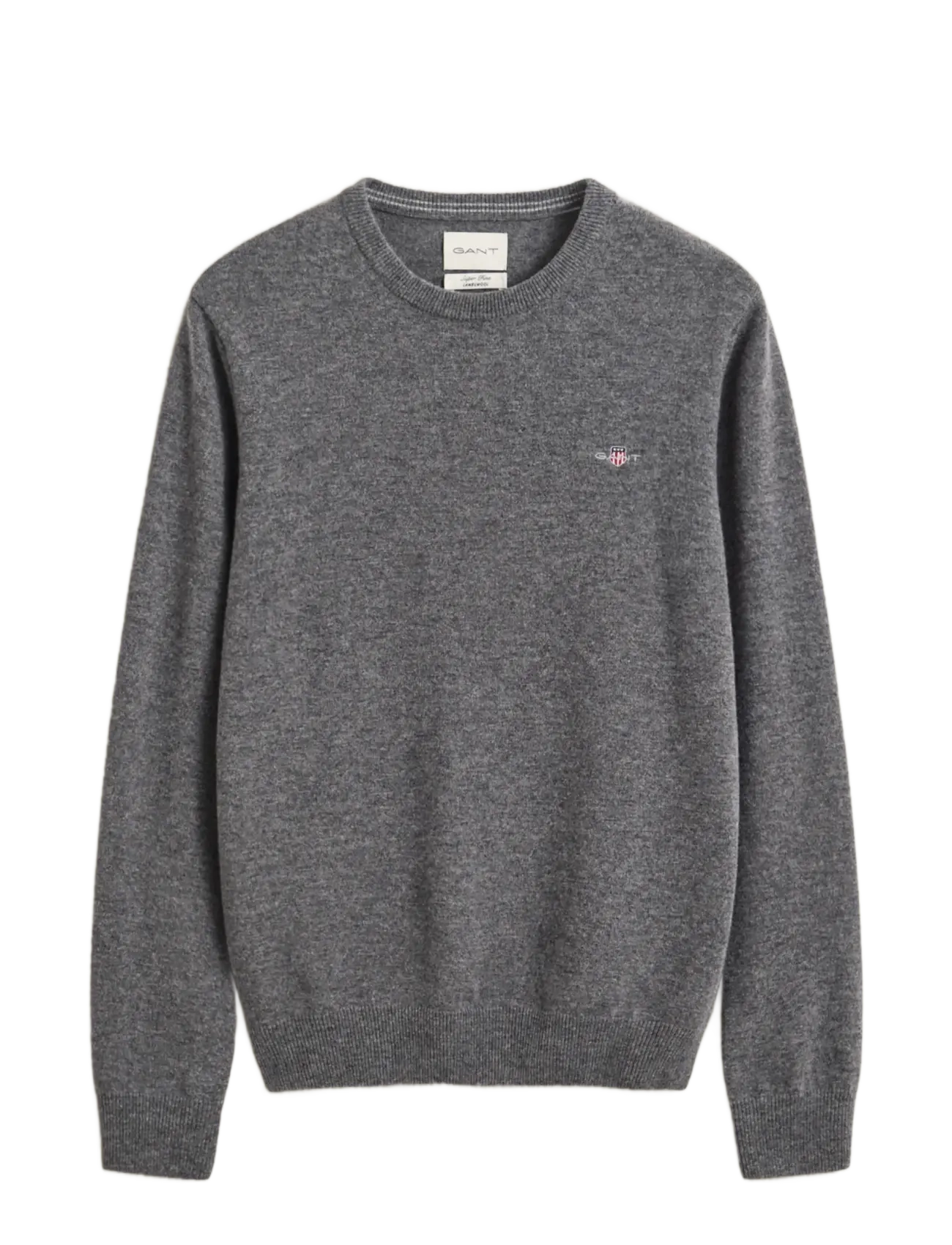 Gant SUPERFINE LAMBSWOOL C-NECK - Gant - CHARCOAL MELANGE / grey