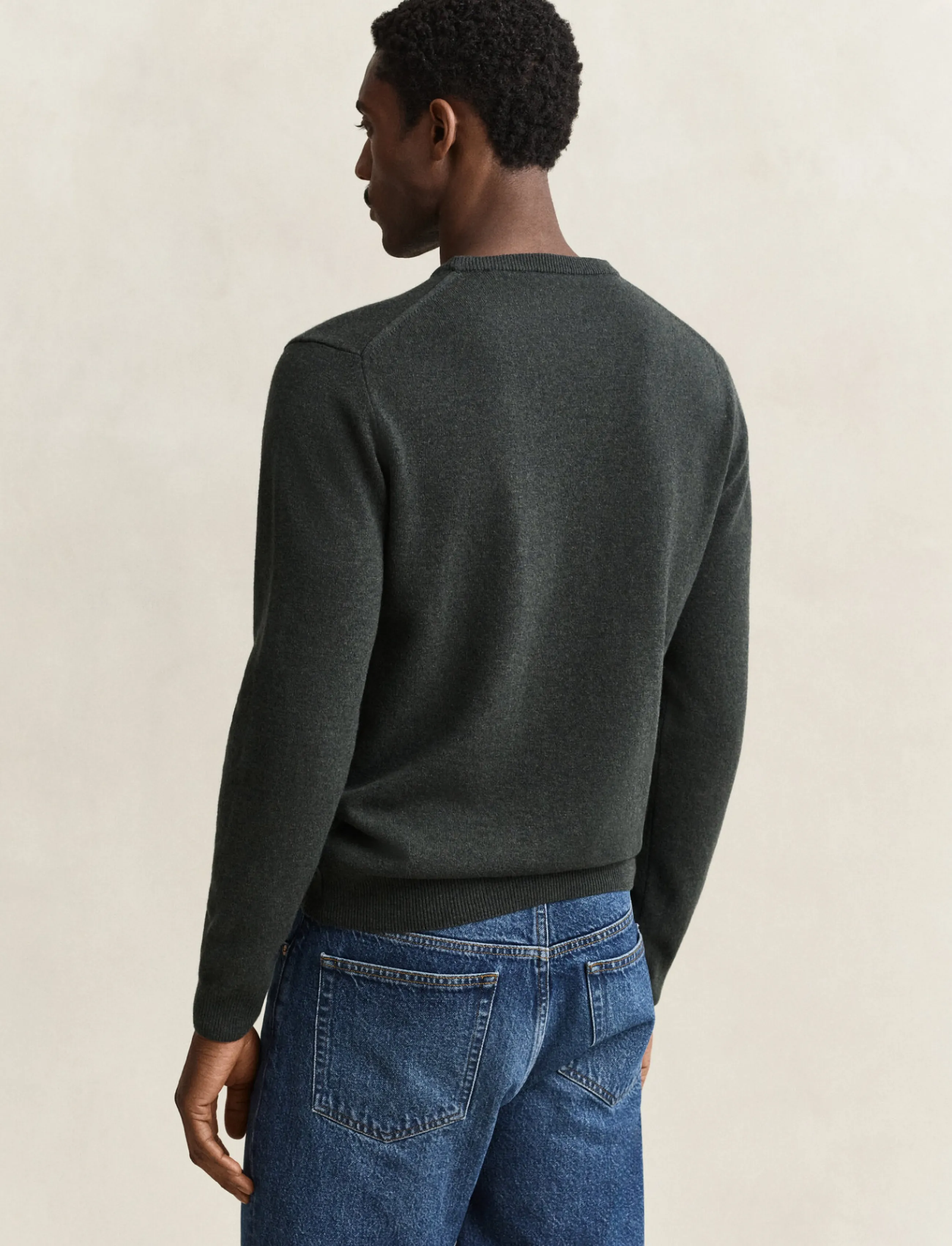 Gant - SUPERFINE LAMBSWOOL C-NECK - rundhals - dark moss green - 2