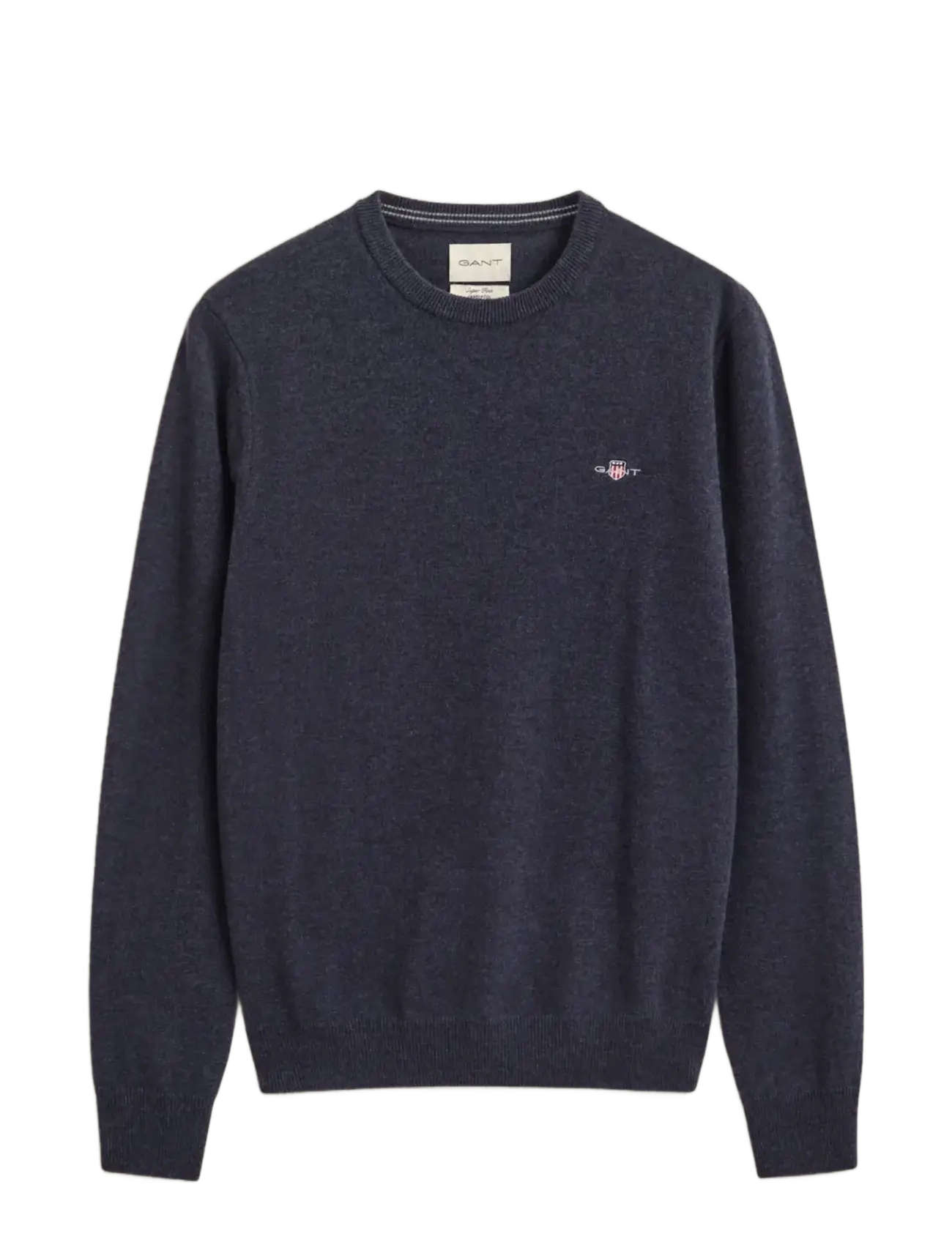 Gant SUPERFINE LAMBSWOOL C-NECK - Stickat - DARK NAVY MELANGE / navy
