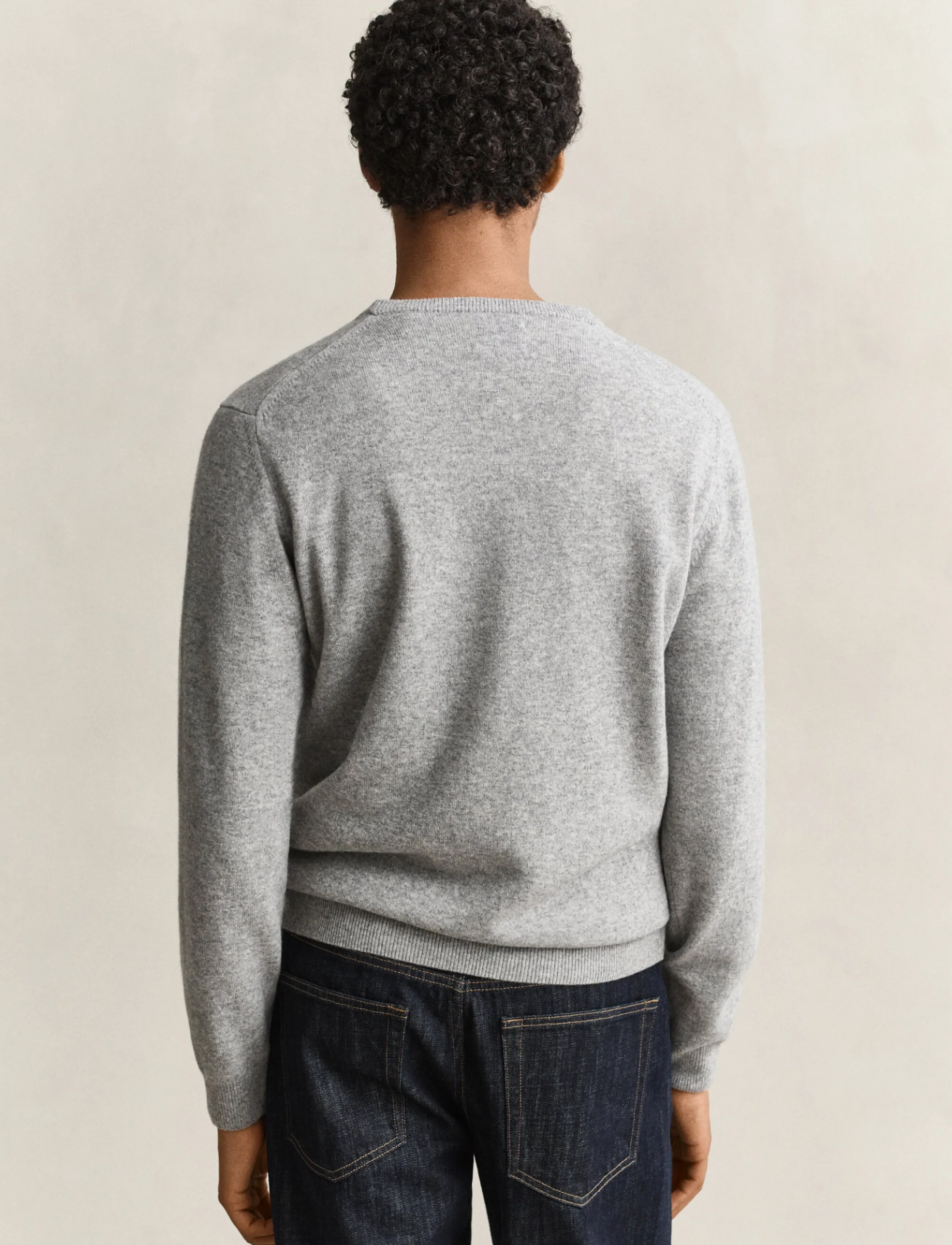 Gant - SUPERFINE LAMBSWOOL C-NECK - rundhalsad - grey melange - 2