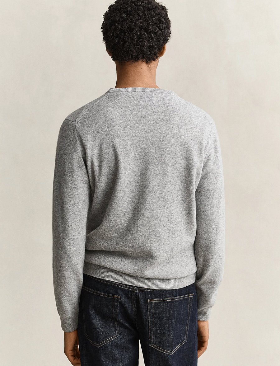 Gant - SUPERFINE LAMBSWOOL C-NECK - rundhals - grey melange - 2