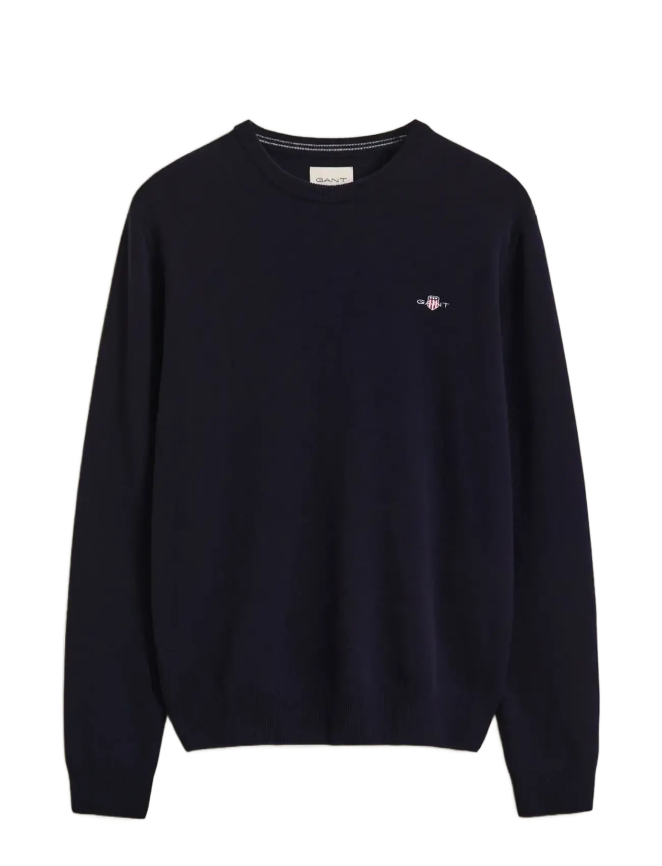 Gant SUPERFINE LAMBSWOOL C-NECK - Lediga festkläder - MARINE / navy