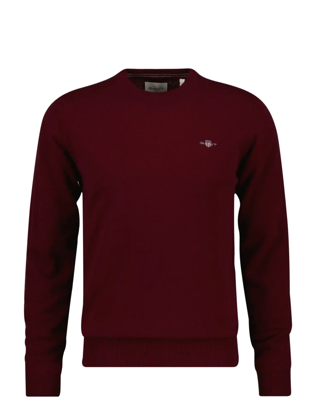 Gant SUPERFINE LAMBSWOOL C-NECK - Stickat - PLUMPED RED / burgundy