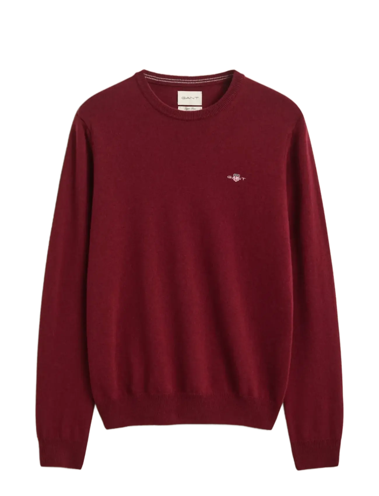 Gant SUPERFINE LAMBSWOOL C-NECK - Gant - PLUMPED RED / burgundy