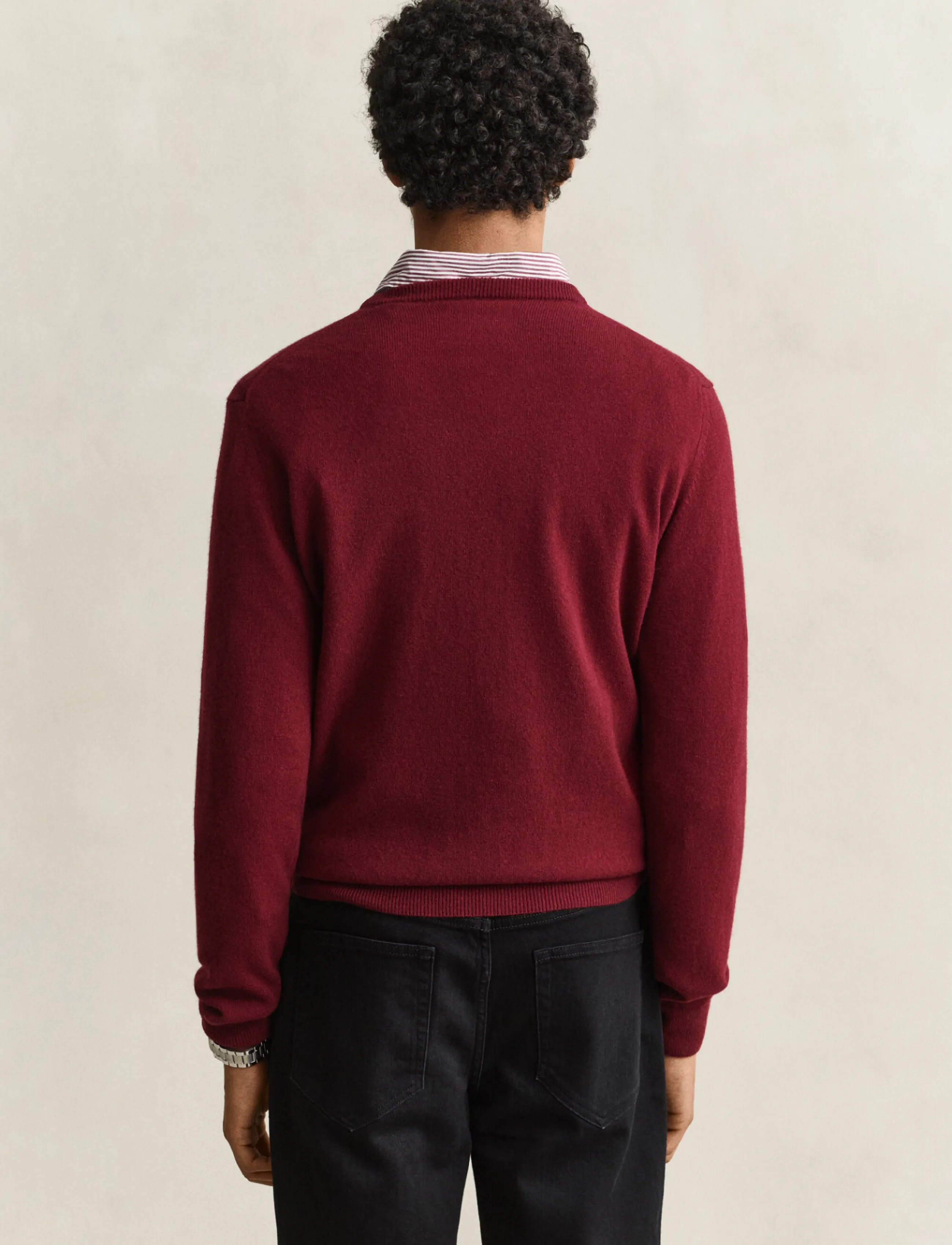 Gant - SUPERFINE LAMBSWOOL C-NECK - rundhalsad - plumped red - 2