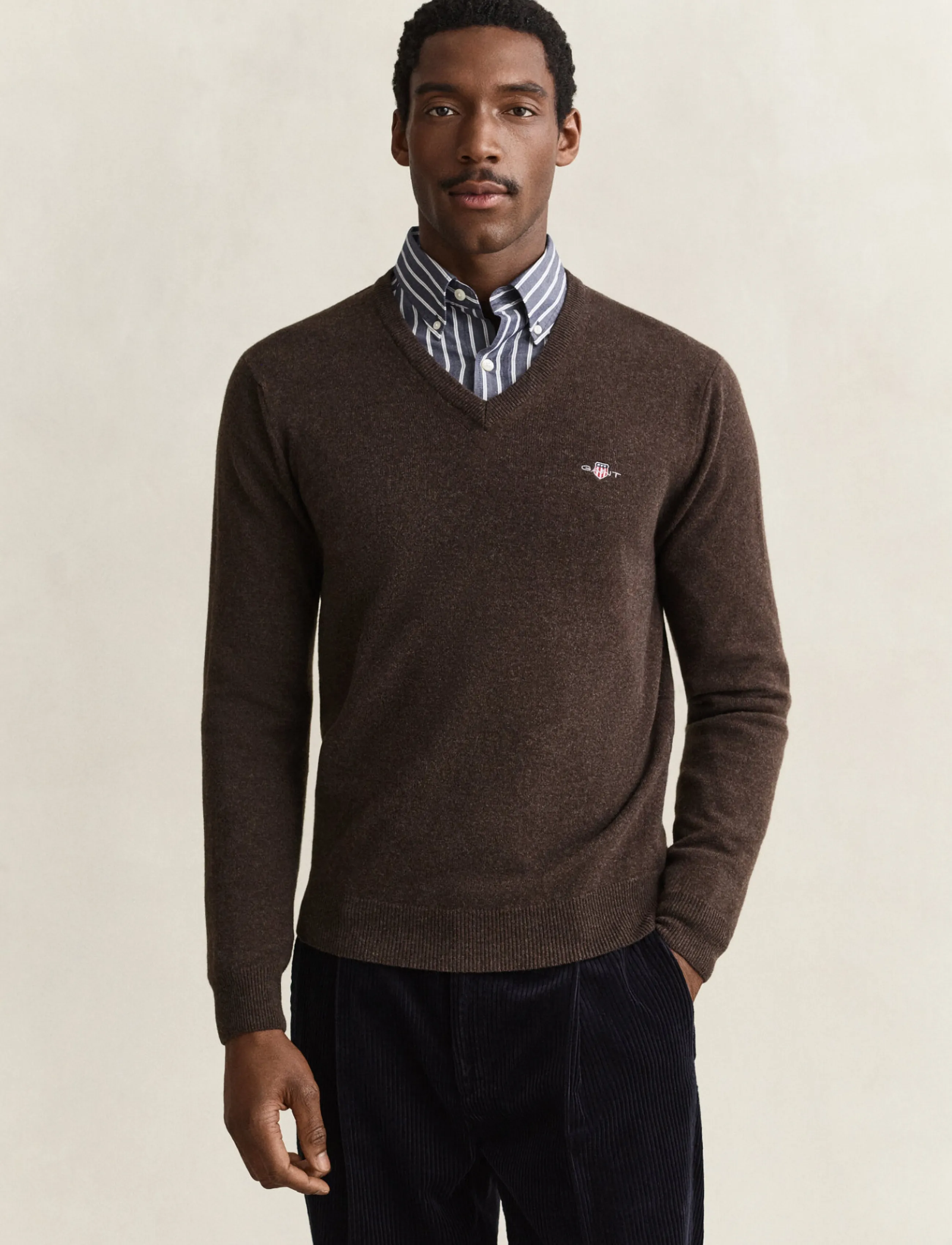 Superfine Lambswool V-Neck