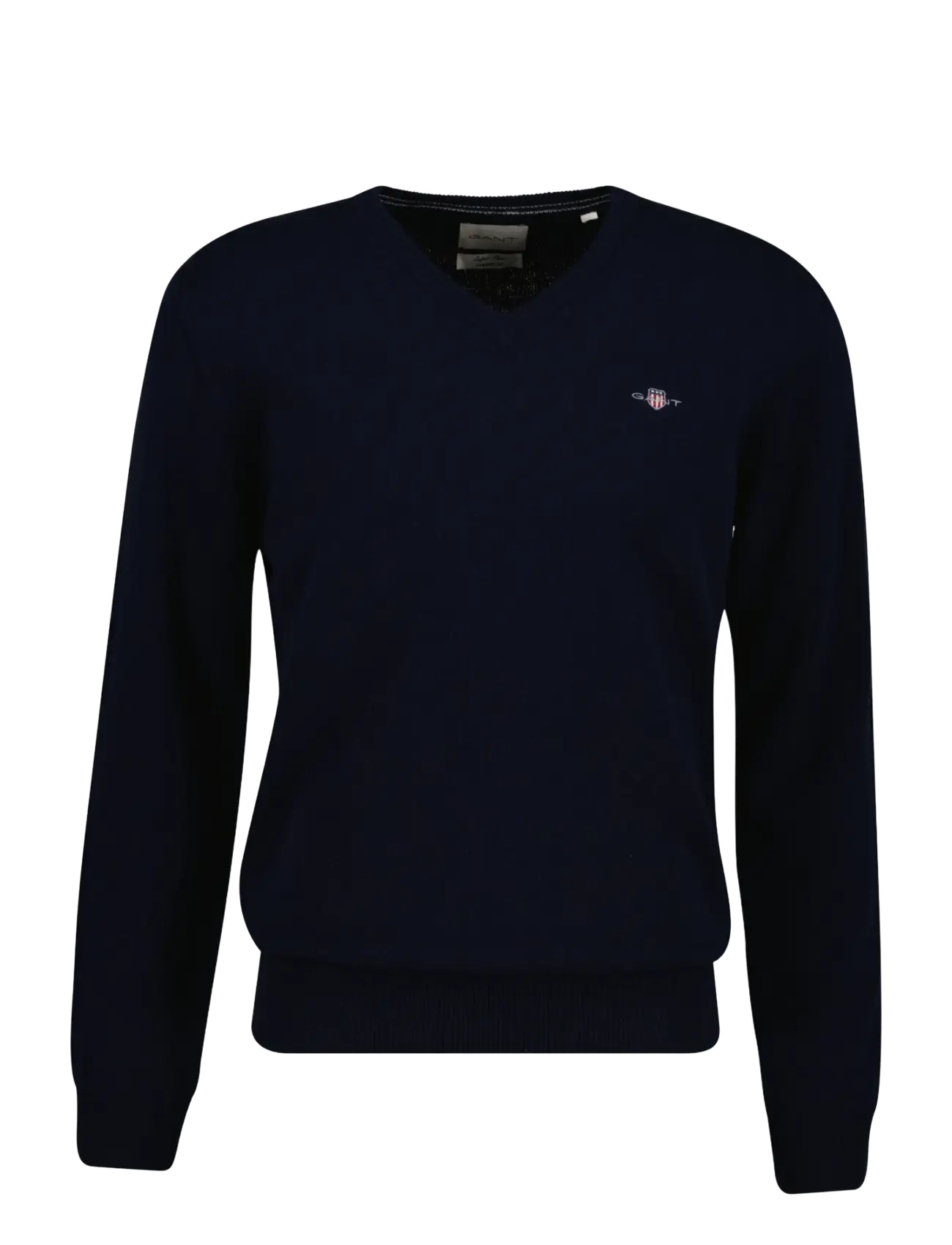 Gant SUPERFINE LAMBSWOOL V-NECK - Streetstyle - MARINE / navy
